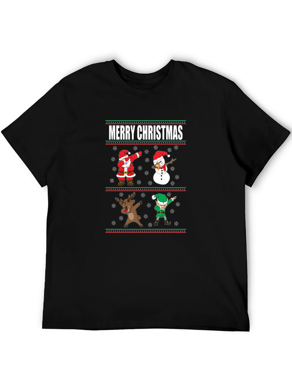 Merry Christmas Dabbing Character Tee