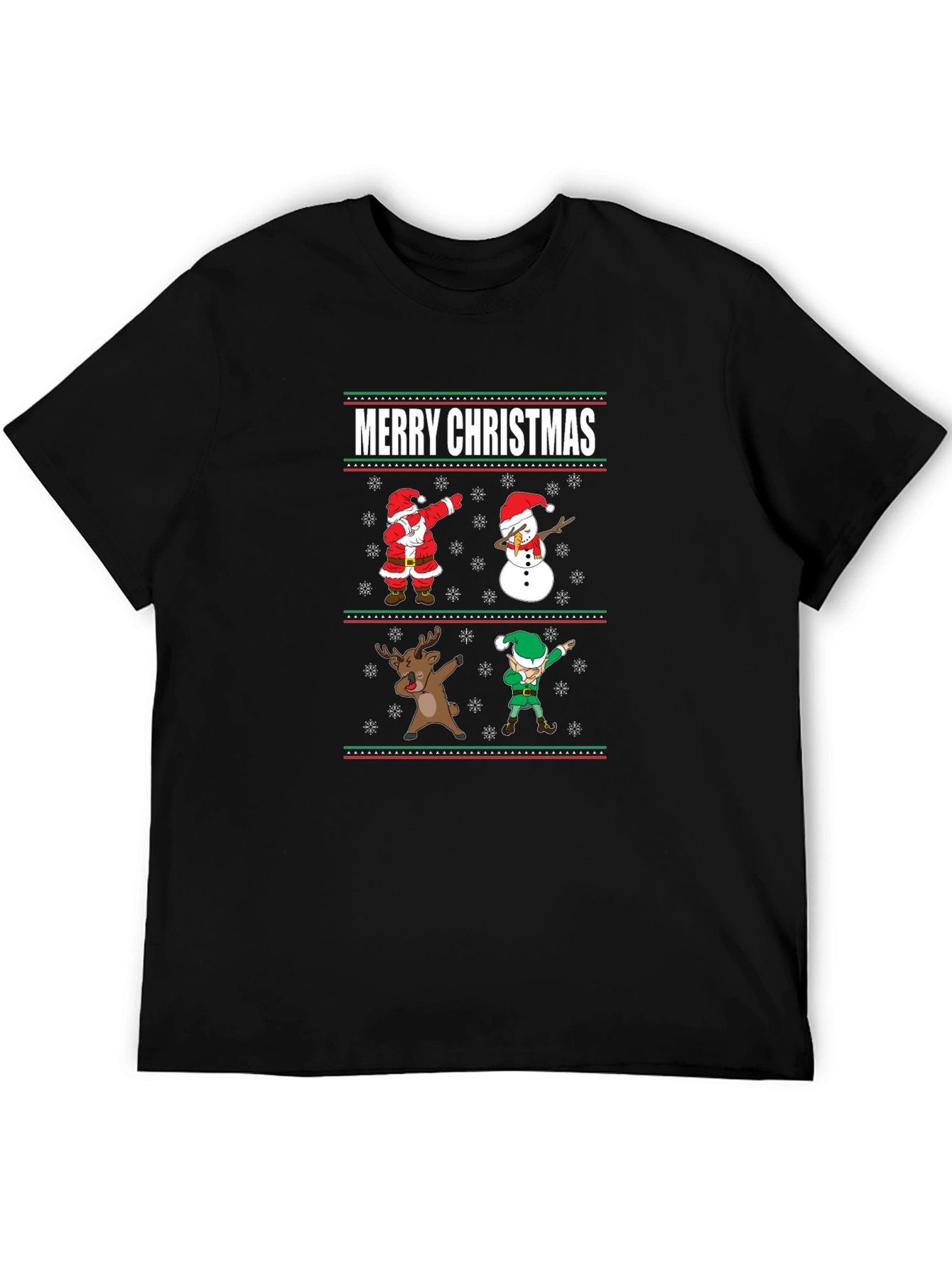 Merry Christmas Dabbing Character Tee