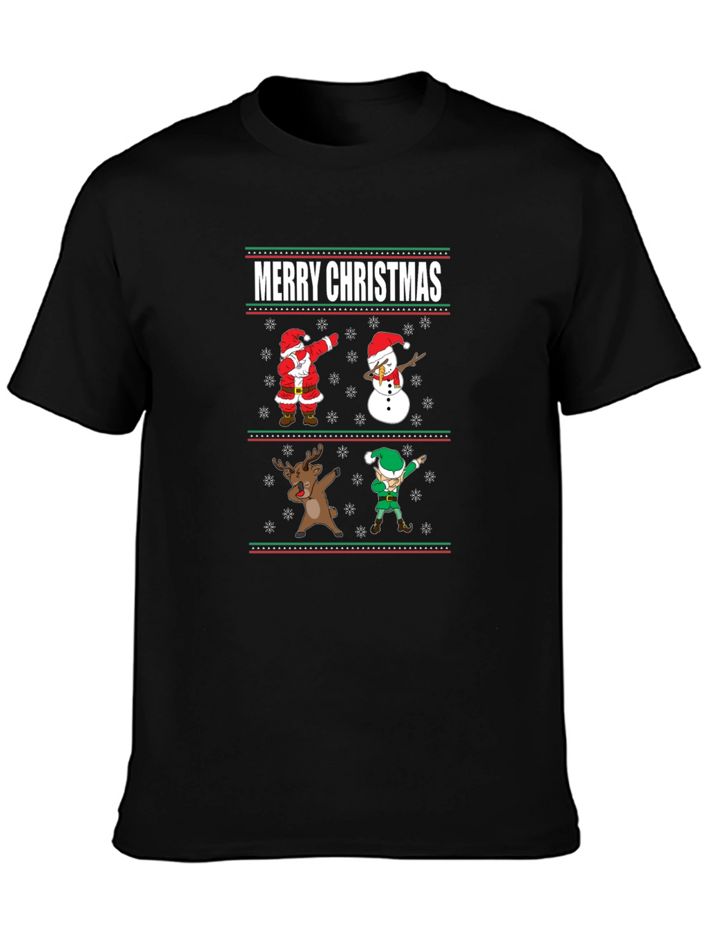 Merry Christmas Dabbing Character Tee