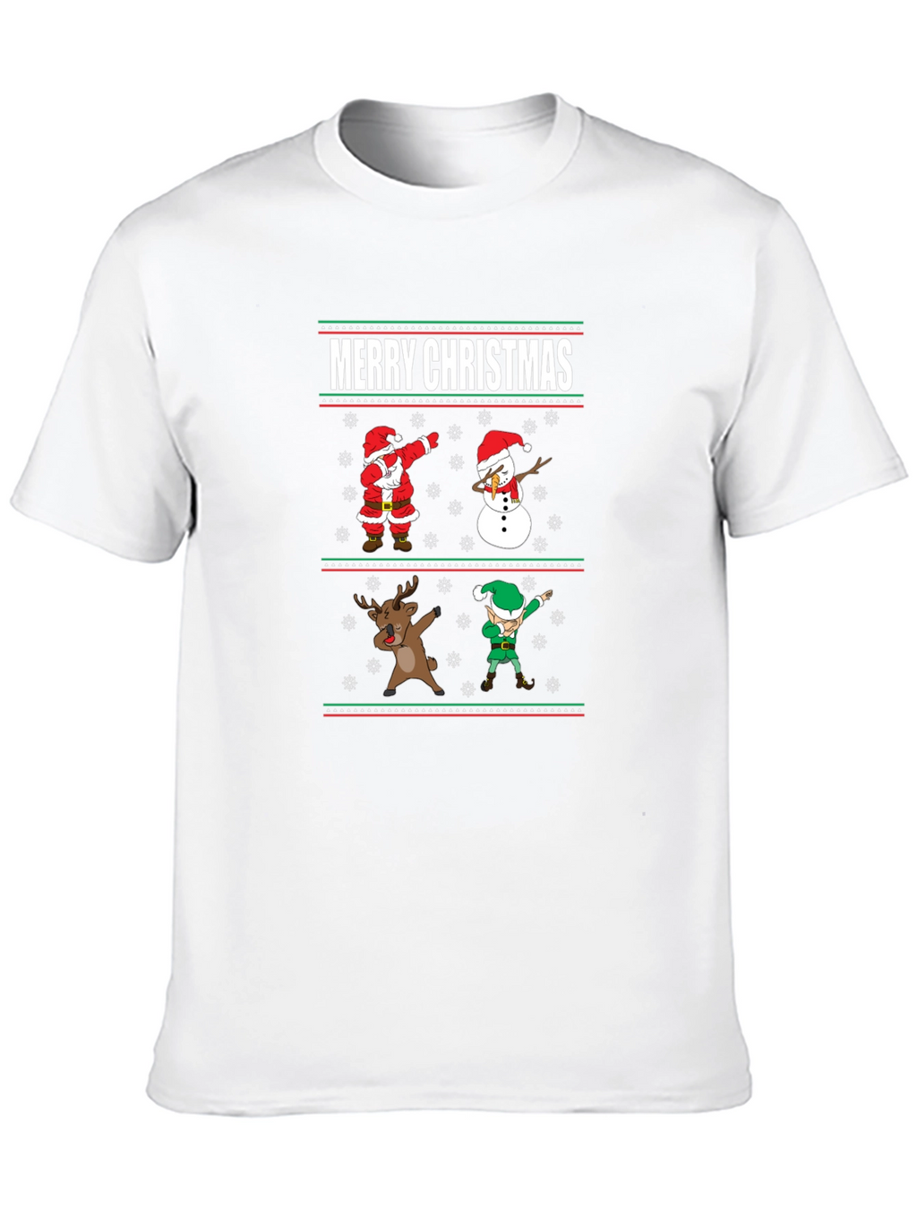 Merry Christmas Dabbing Character Tee