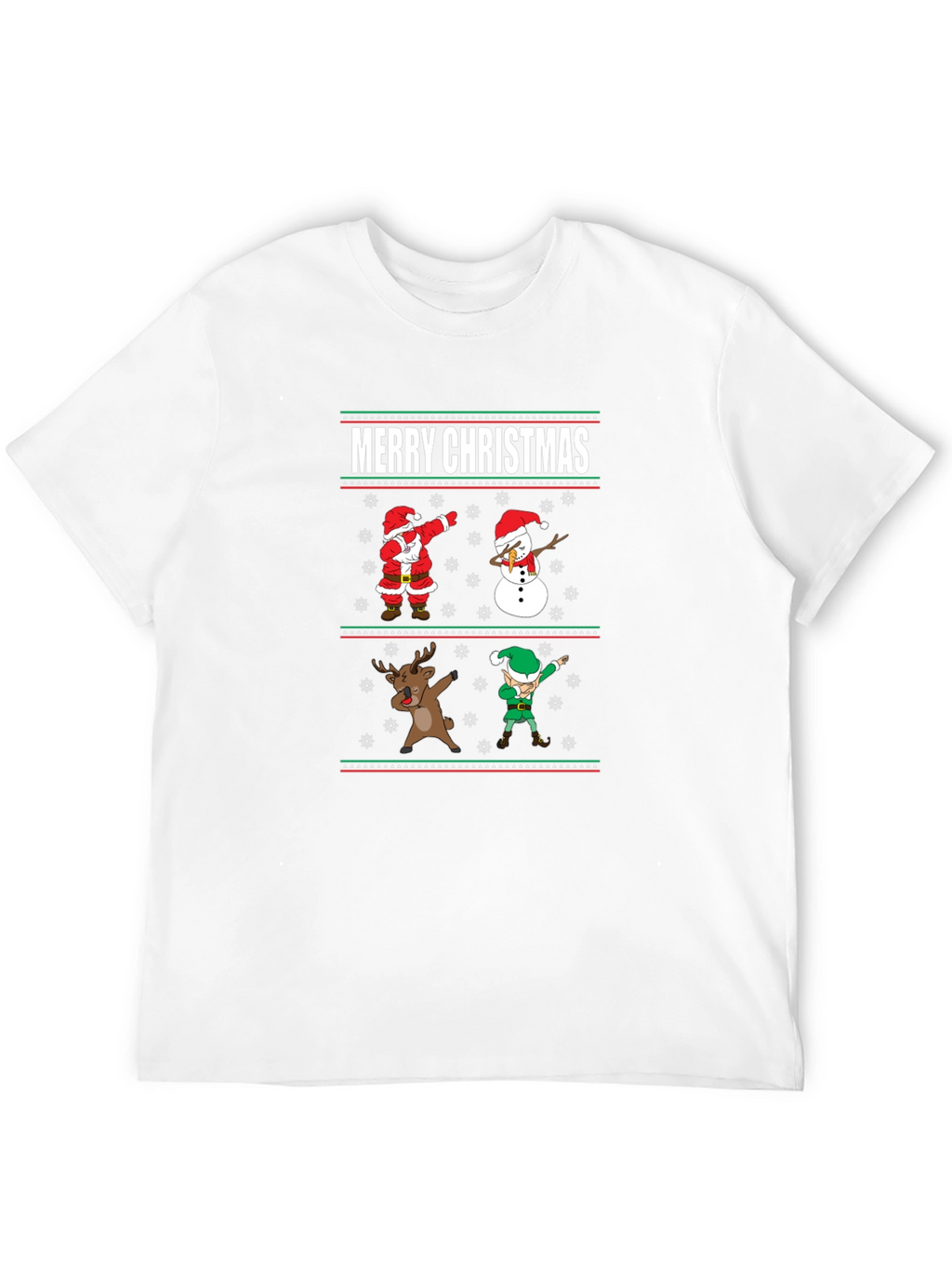 Merry Christmas Dabbing Character Tee