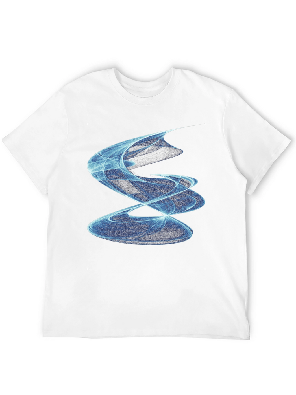 Abstract Swirl Graphic Tee - Modern Black T-Shirt