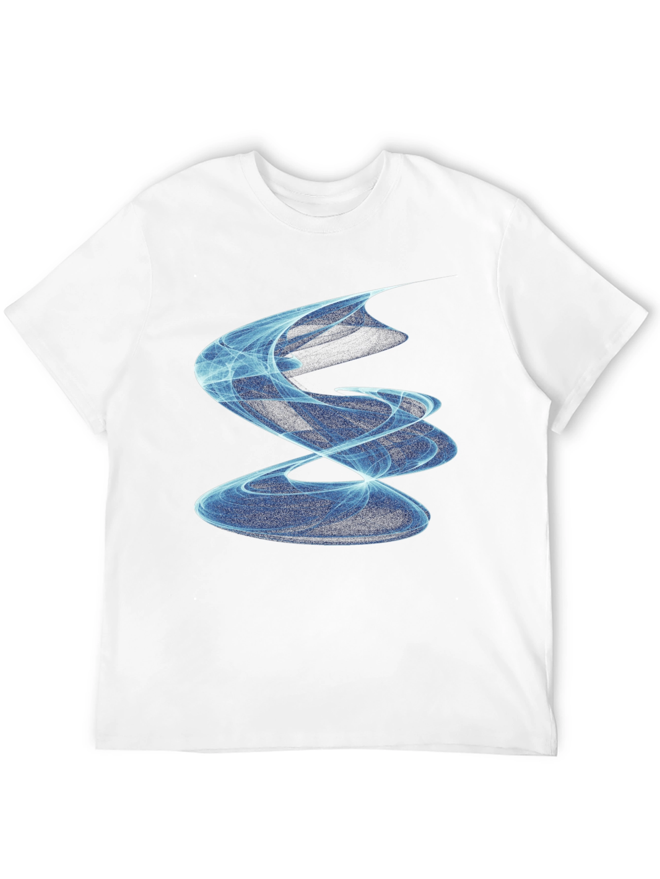 Abstract Swirl Graphic Tee - Modern Black T-Shirt