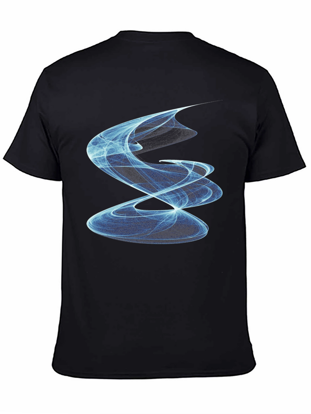 Abstract Swirl Graphic Tee - Modern Black T-Shirt