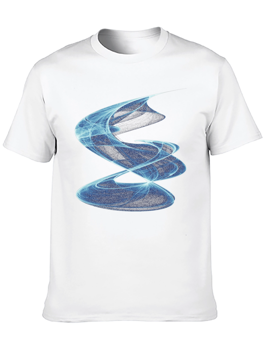 Abstract Swirl Graphic Tee - Modern Black T-Shirt