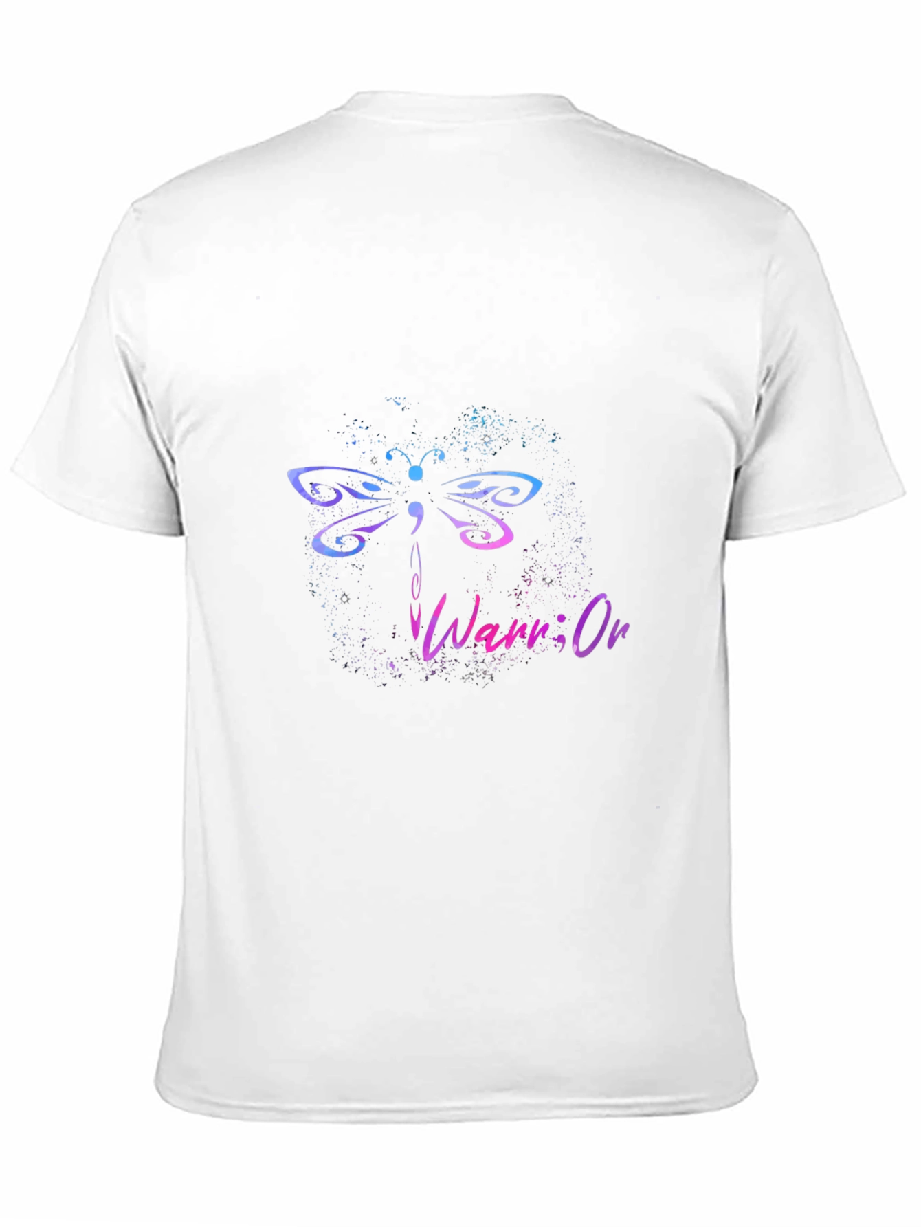 Semicolon Dragonfly Warrior T-Shirt