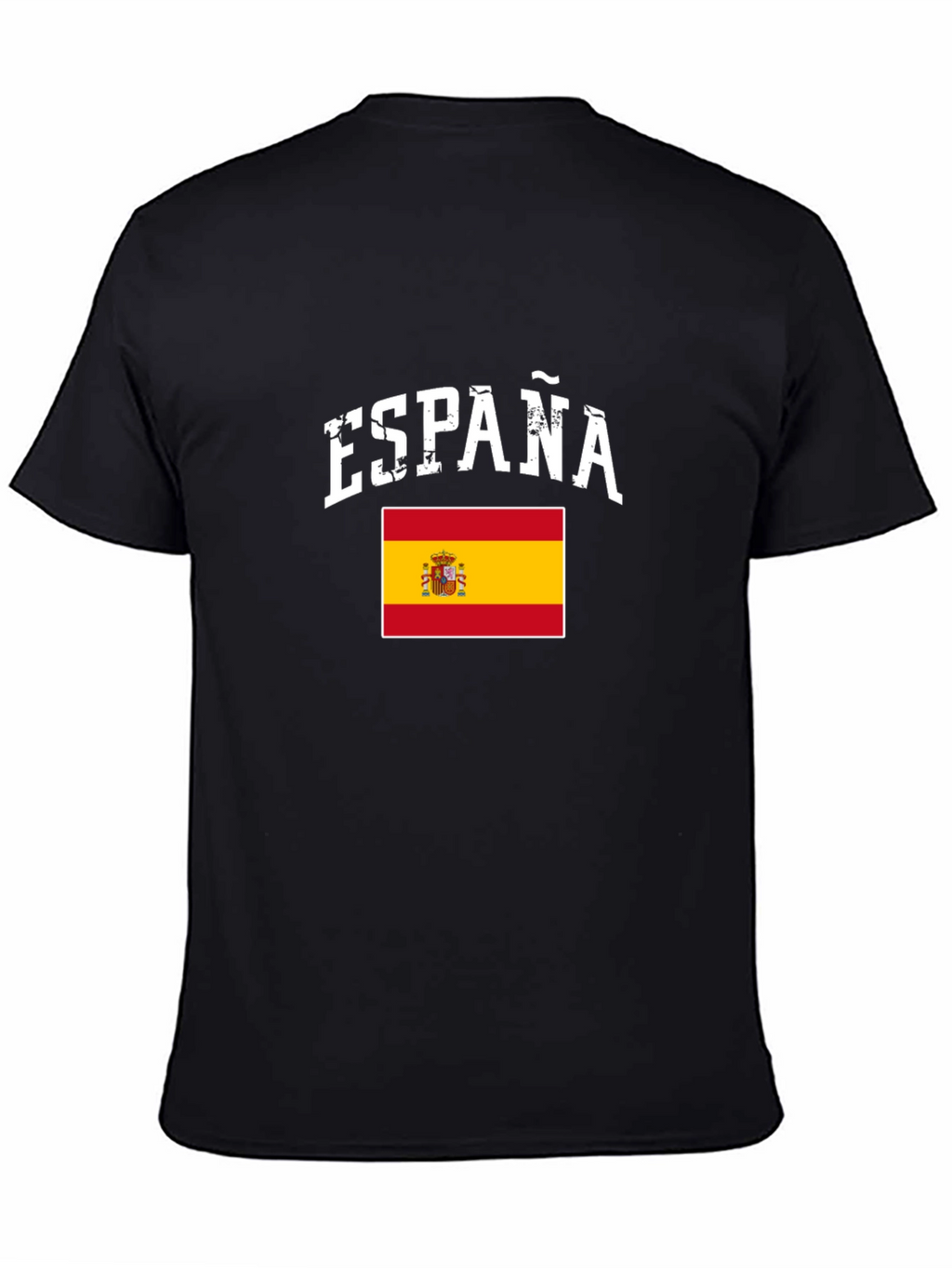 España Flag Graphic Tee - Black