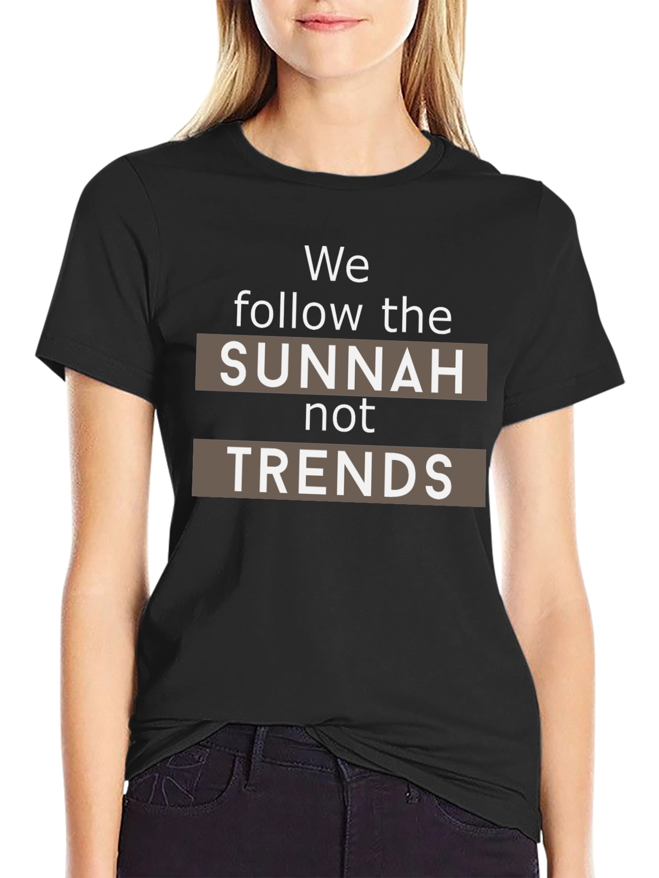 Sunnah Not Trends Black T-Shirt - Muslim Islamic Apparel