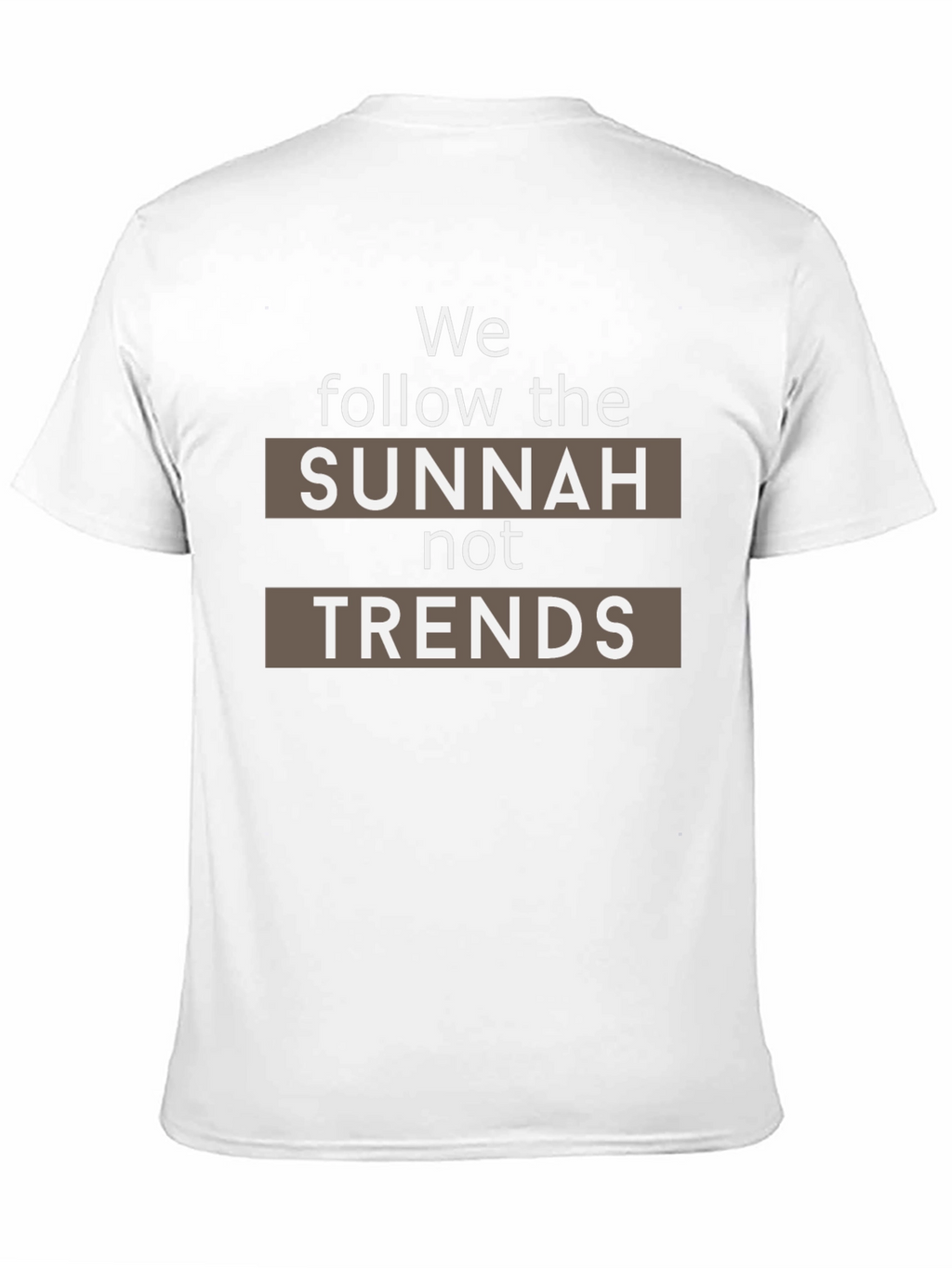 Sunnah Not Trends Black T-Shirt - Muslim Islamic Apparel