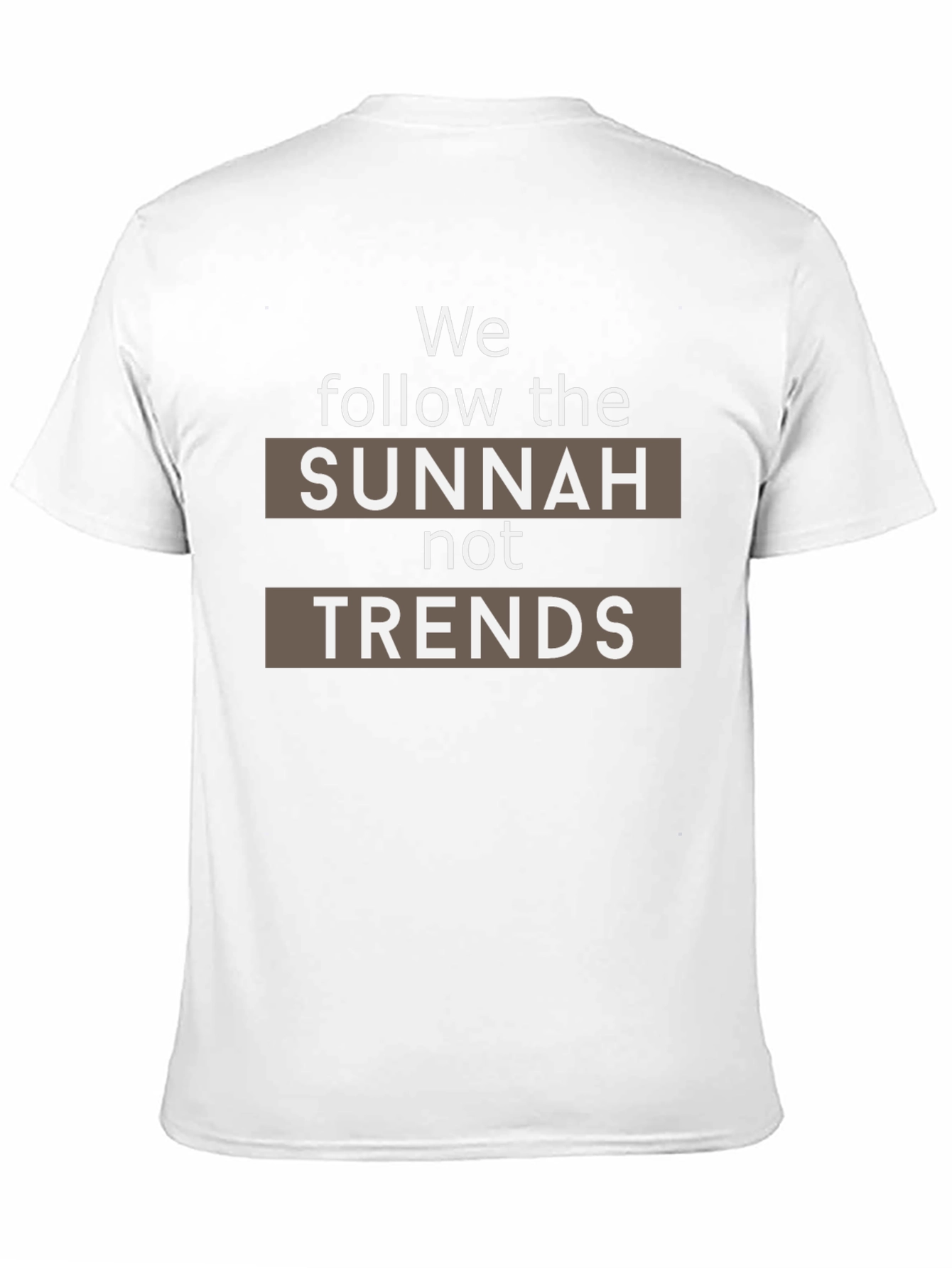 Sunnah Not Trends Black T-Shirt - Muslim Islamic Apparel