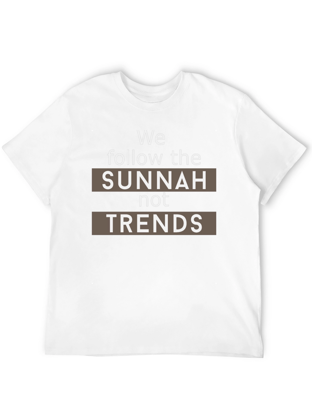 Sunnah Not Trends Black T-Shirt - Muslim Islamic Apparel