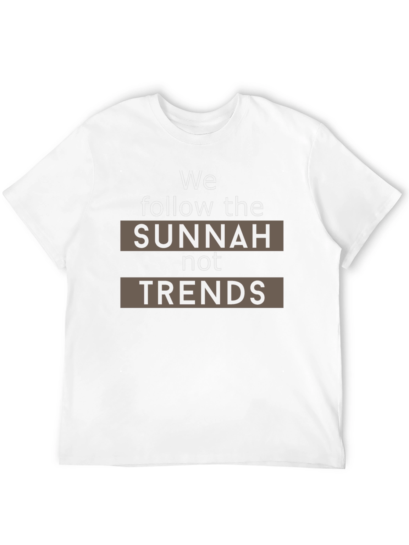 Sunnah Not Trends Black T-Shirt - Muslim Islamic Apparel