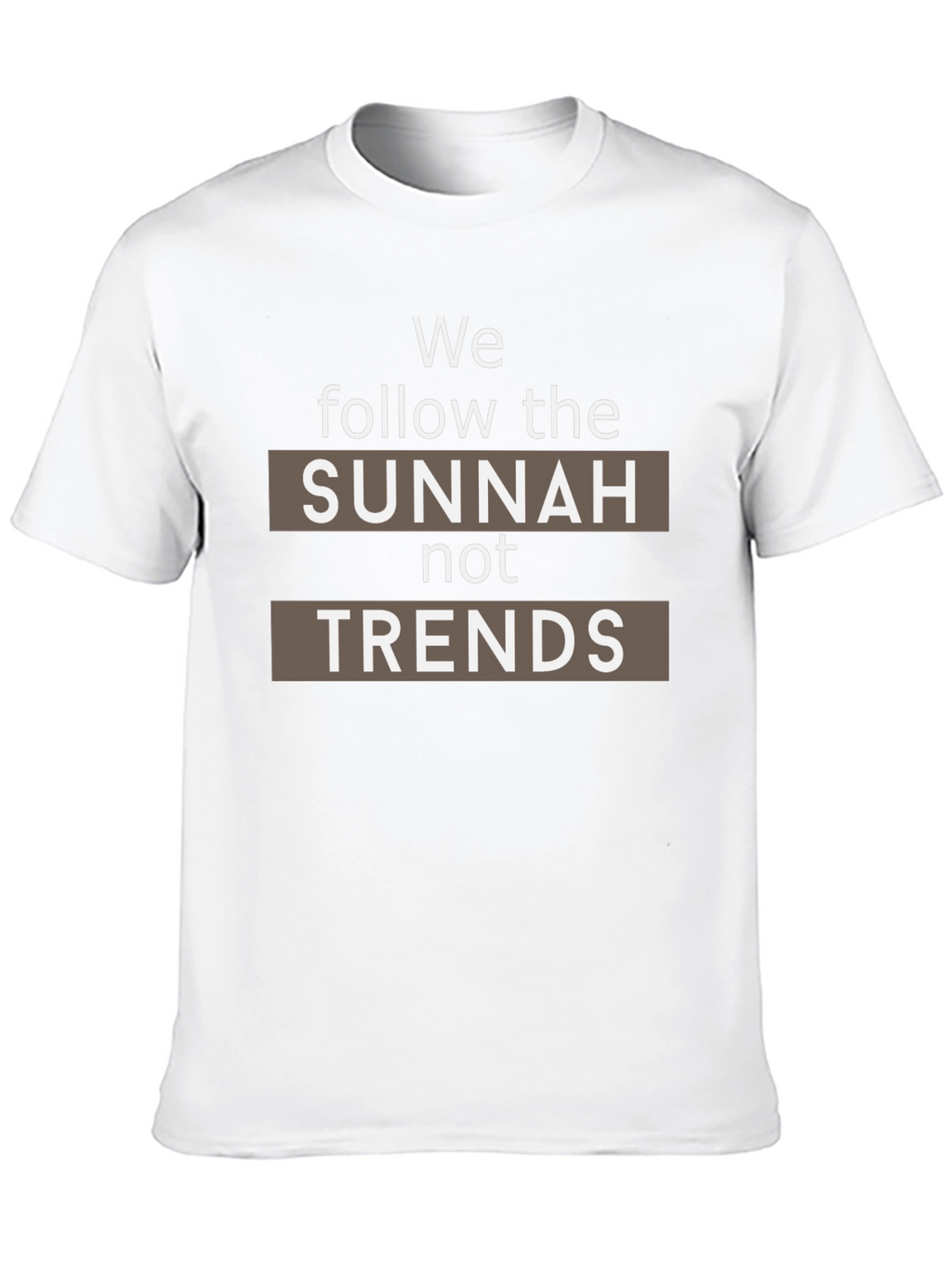 Sunnah Not Trends Black T-Shirt - Muslim Islamic Apparel