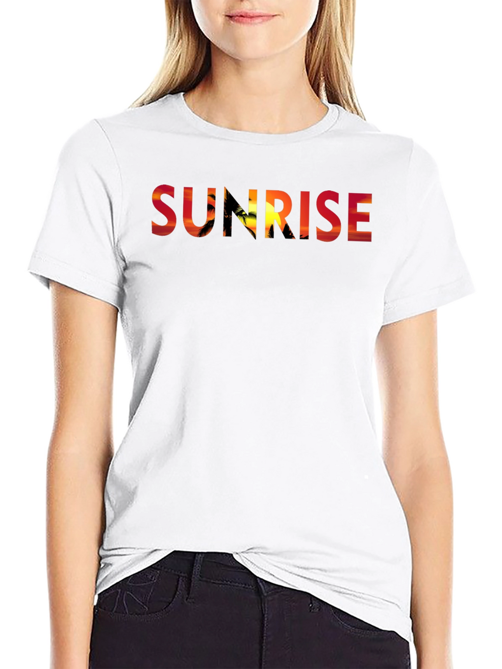 Sunrise Palm Tree Graphic T-Shirt