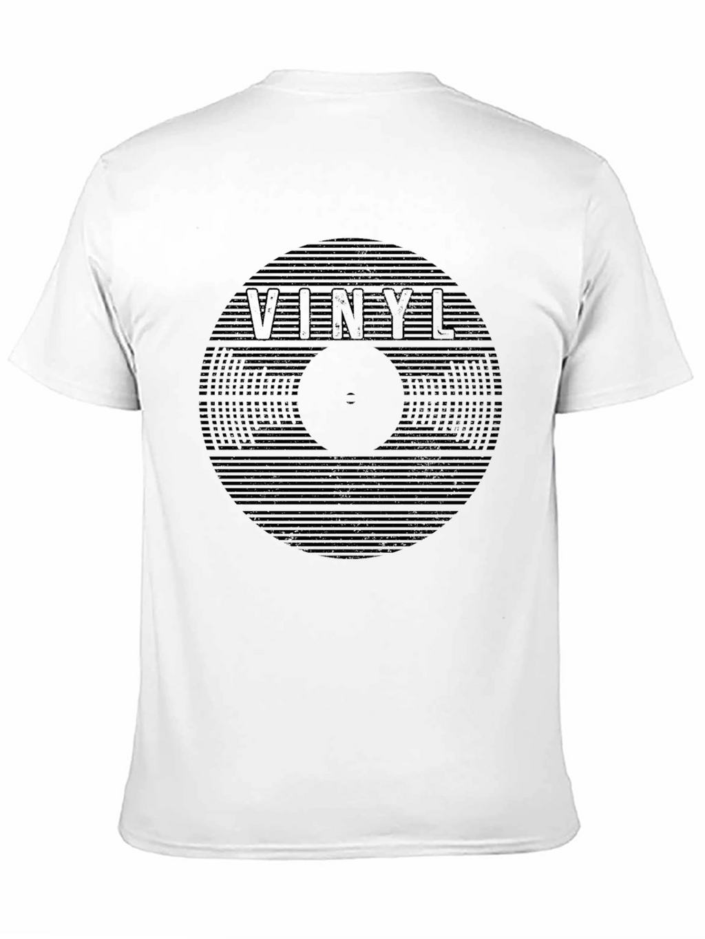 Vinyl Record Graphic Black T-Shirt