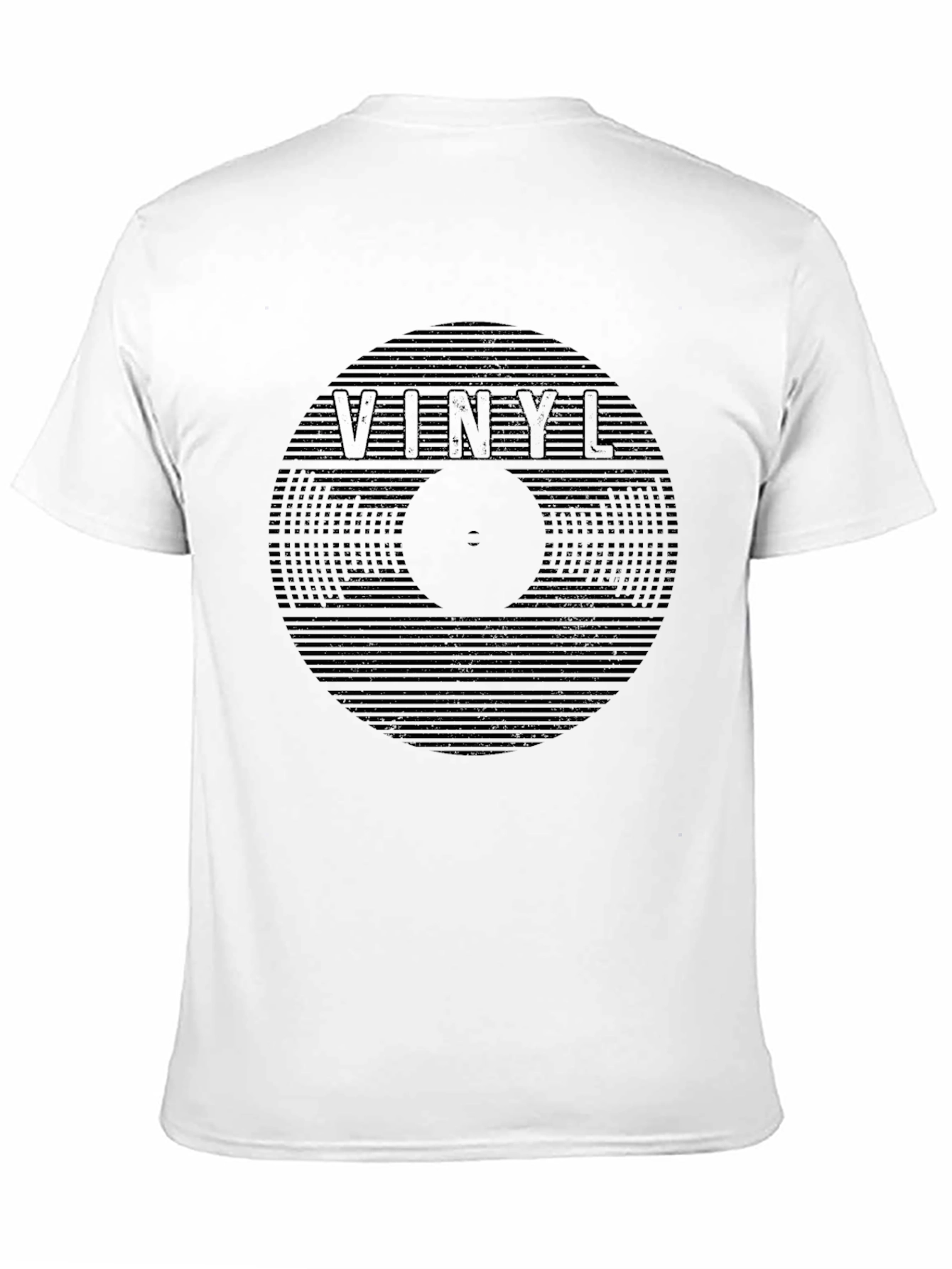 Vinyl Record Graphic Black T-Shirt