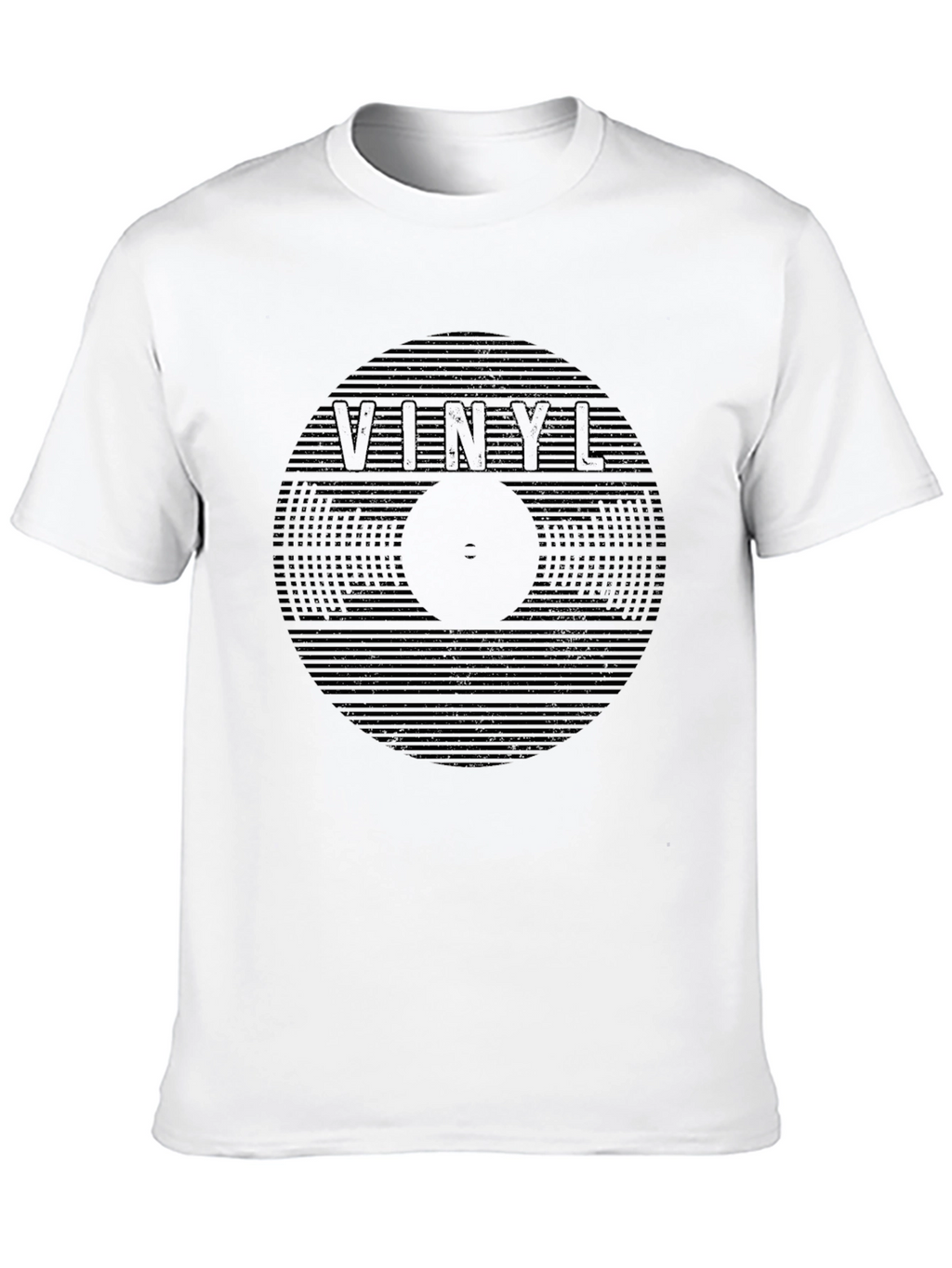Vinyl Record Graphic Black T-Shirt