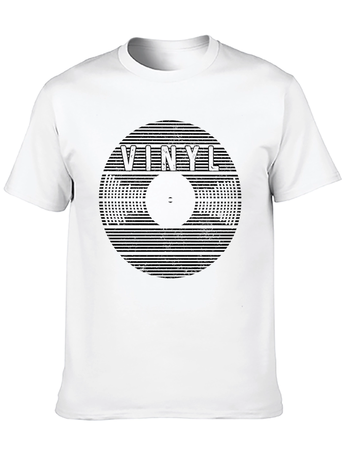 Vinyl Record Graphic Black T-Shirt