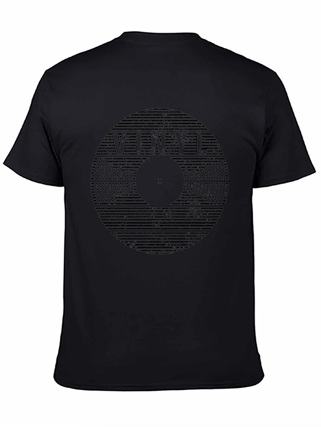 Vinyl Record Graphic Black T-Shirt