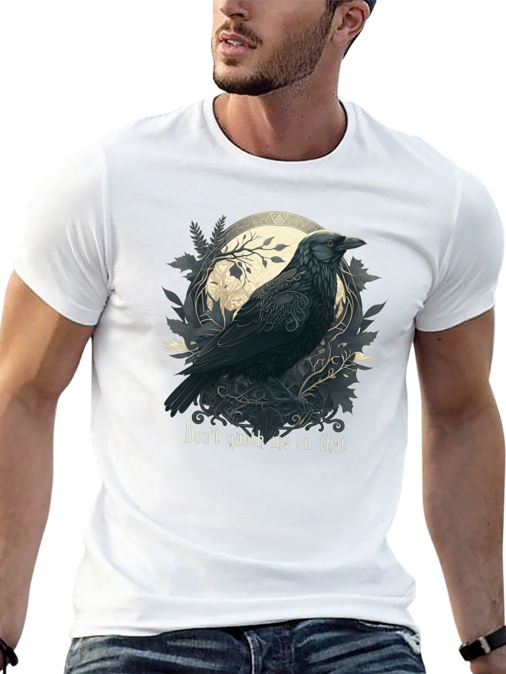 Raven Art T-Shirt - Dont Quoth Me