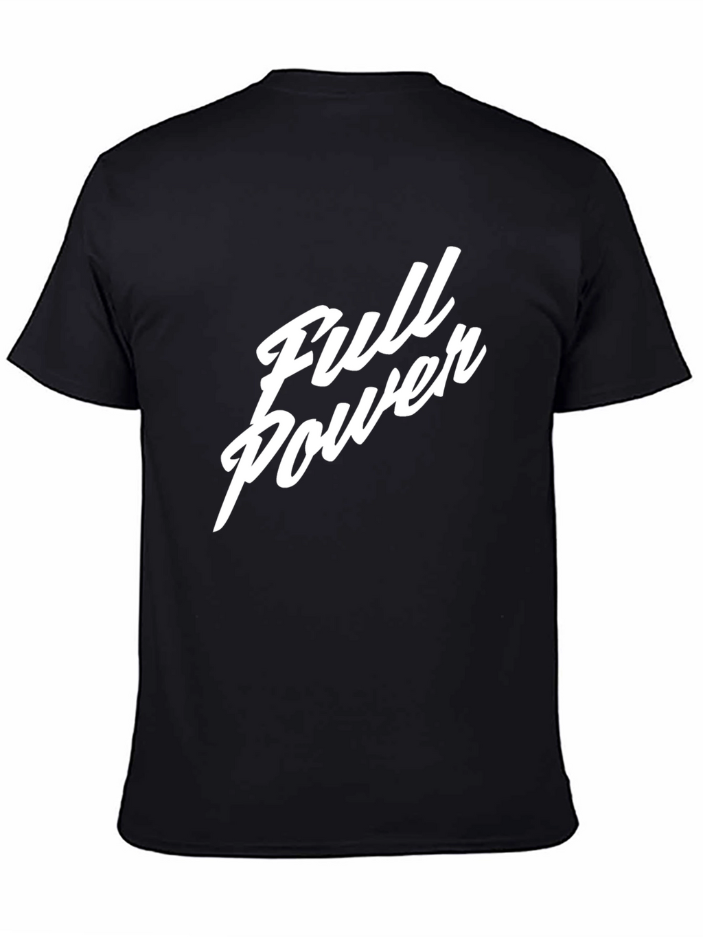 Full Power Graphic Print Black T-Shirt