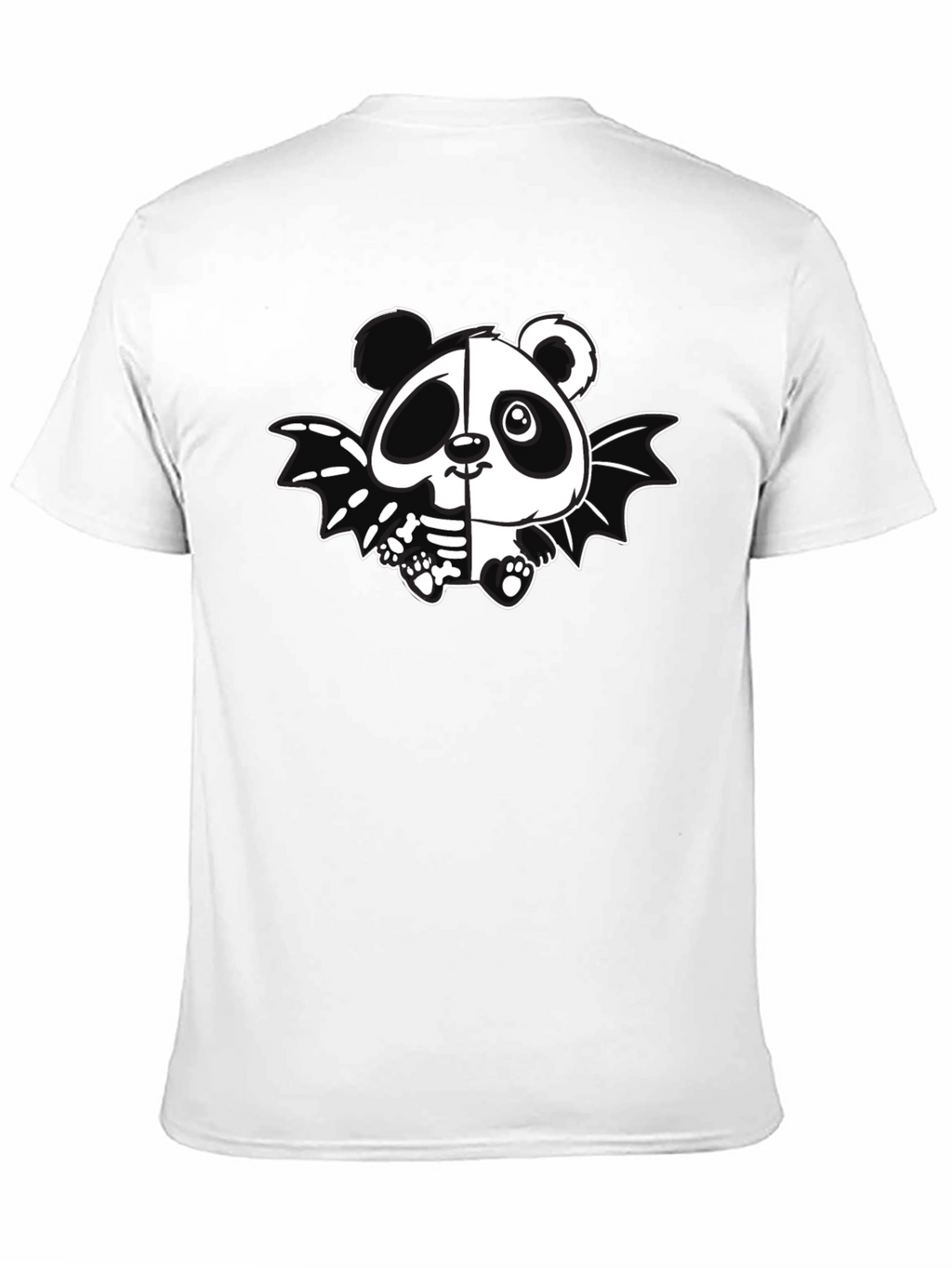 Panda Bat Graphic Tee - Mens Black T-Shirt