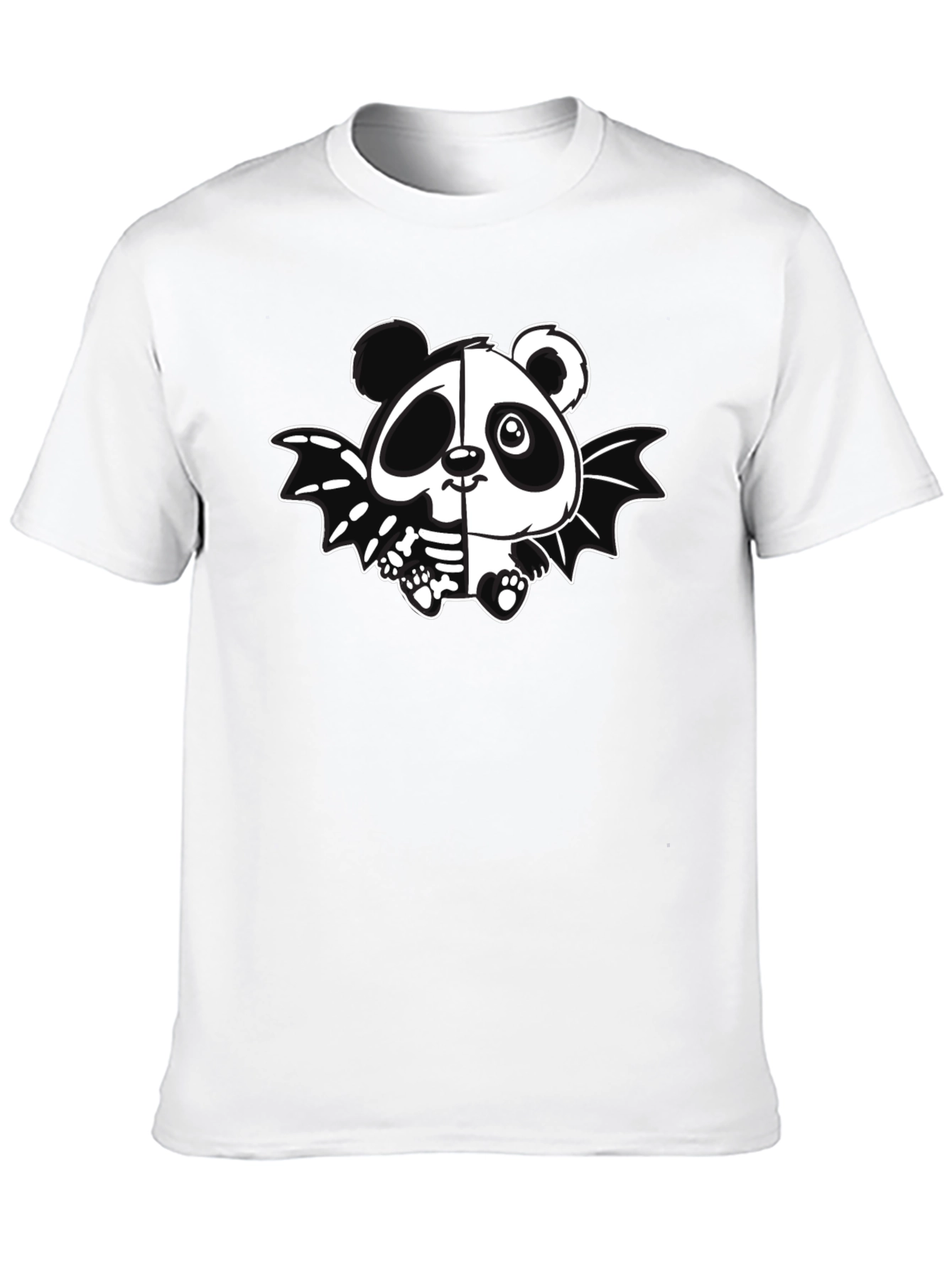 Panda Bat Graphic Tee - Mens Black T-Shirt