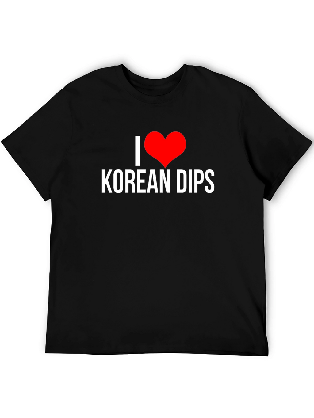 I Heart Korean Dips Black T-Shirt