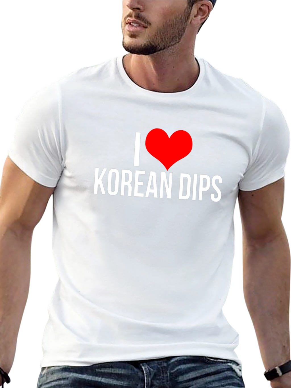 I Heart Korean Dips Black T-Shirt