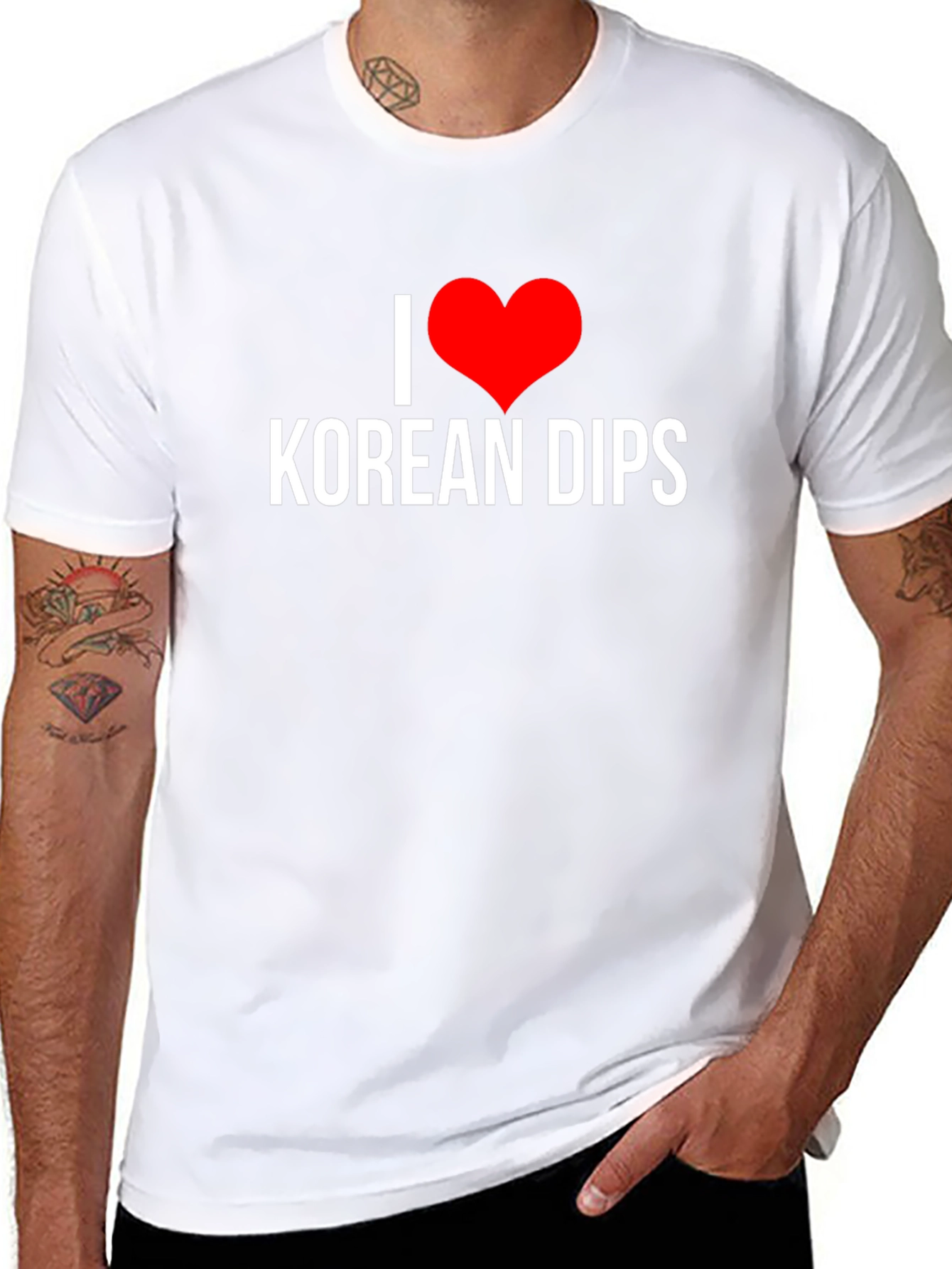 I Heart Korean Dips Black T-Shirt