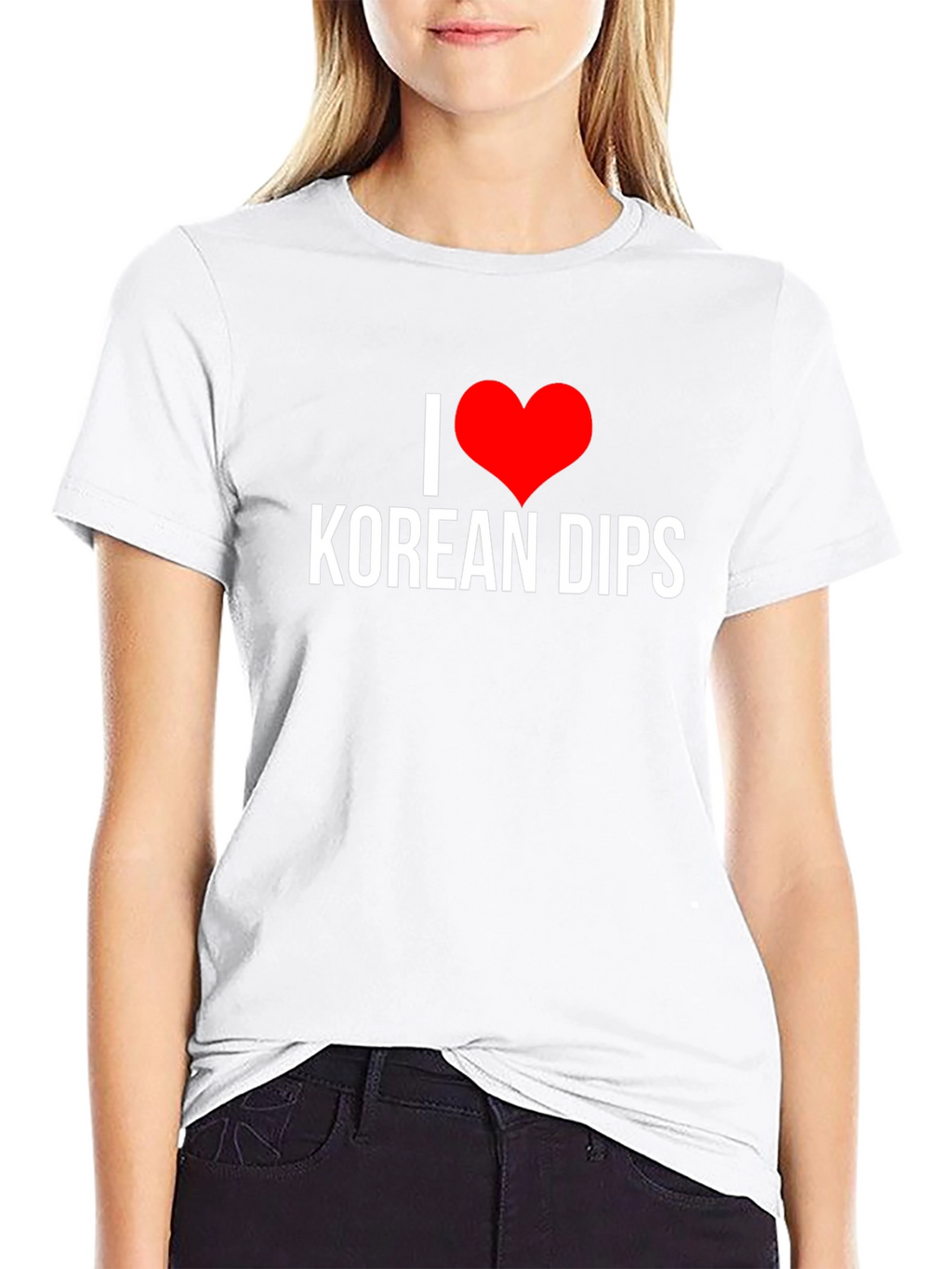 I Heart Korean Dips Black T-Shirt
