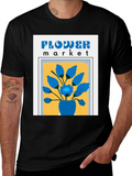Flower Market Graphic Tee - Classic Design