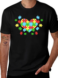 Autism Awareness Puzzle Heart Tee