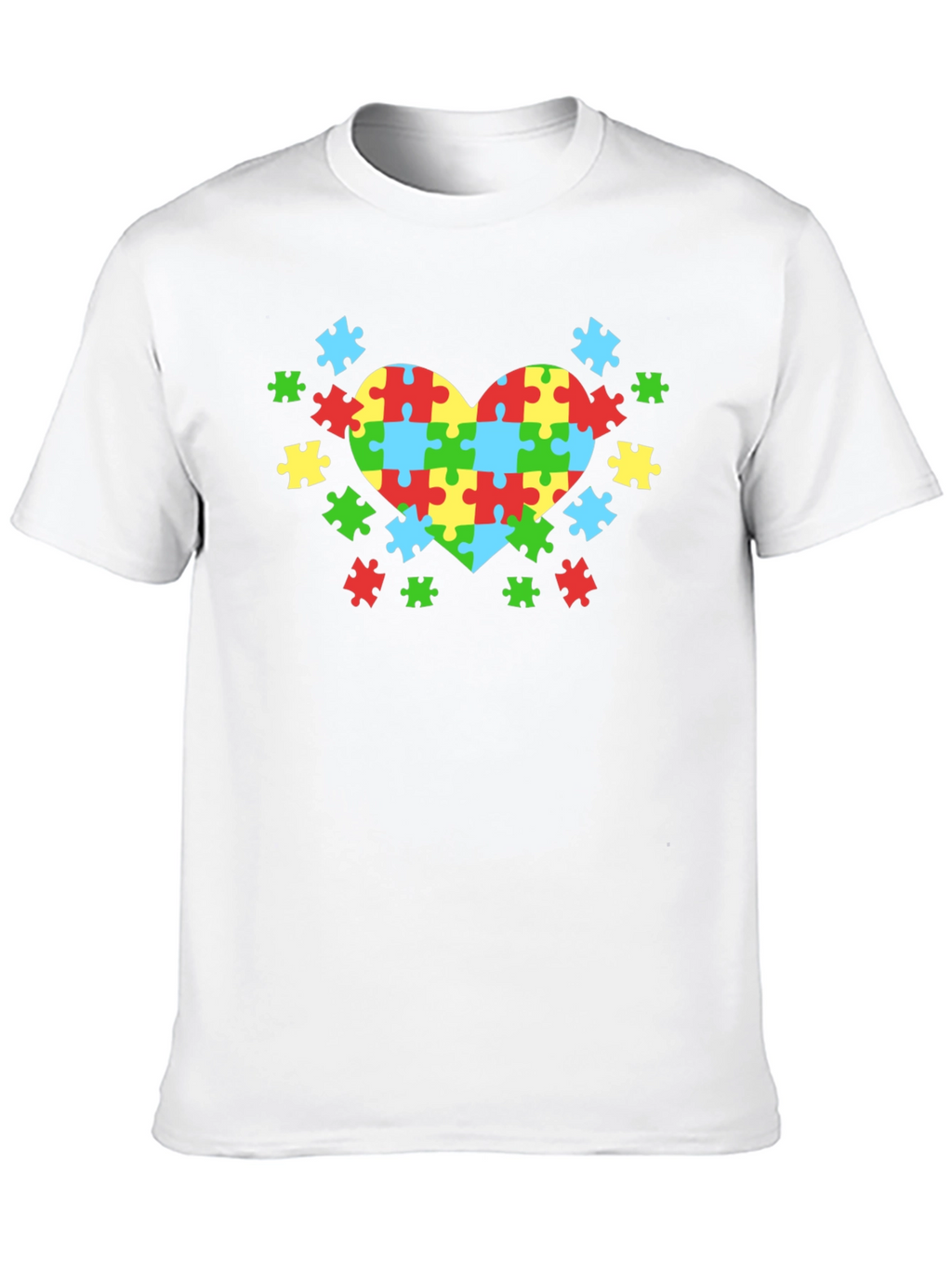 Autism Awareness Puzzle Heart Tee