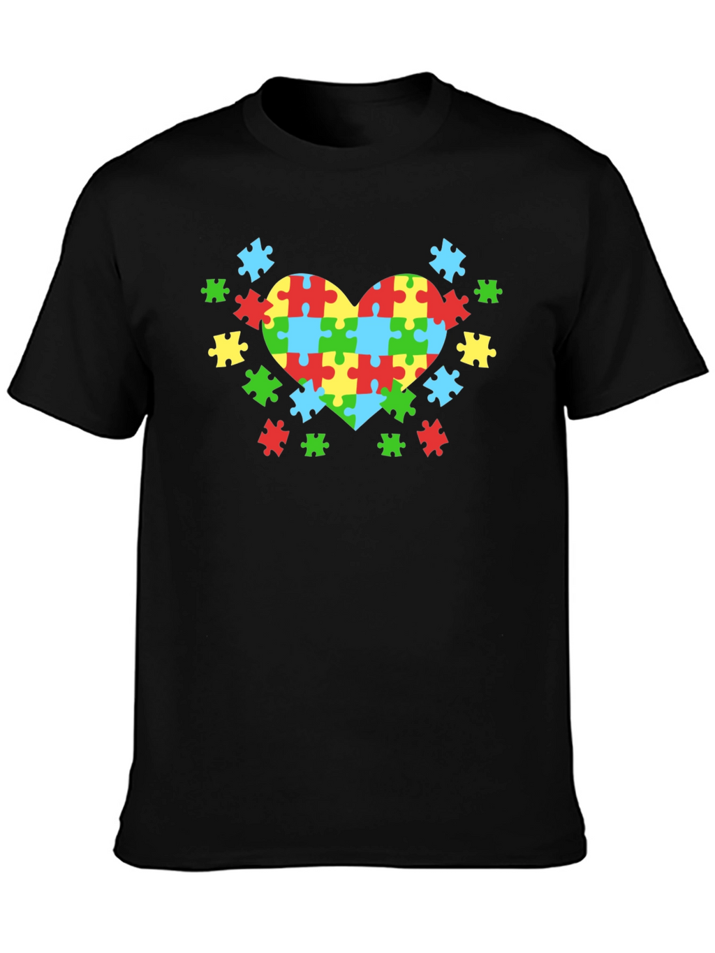 Autism Awareness Puzzle Heart Tee