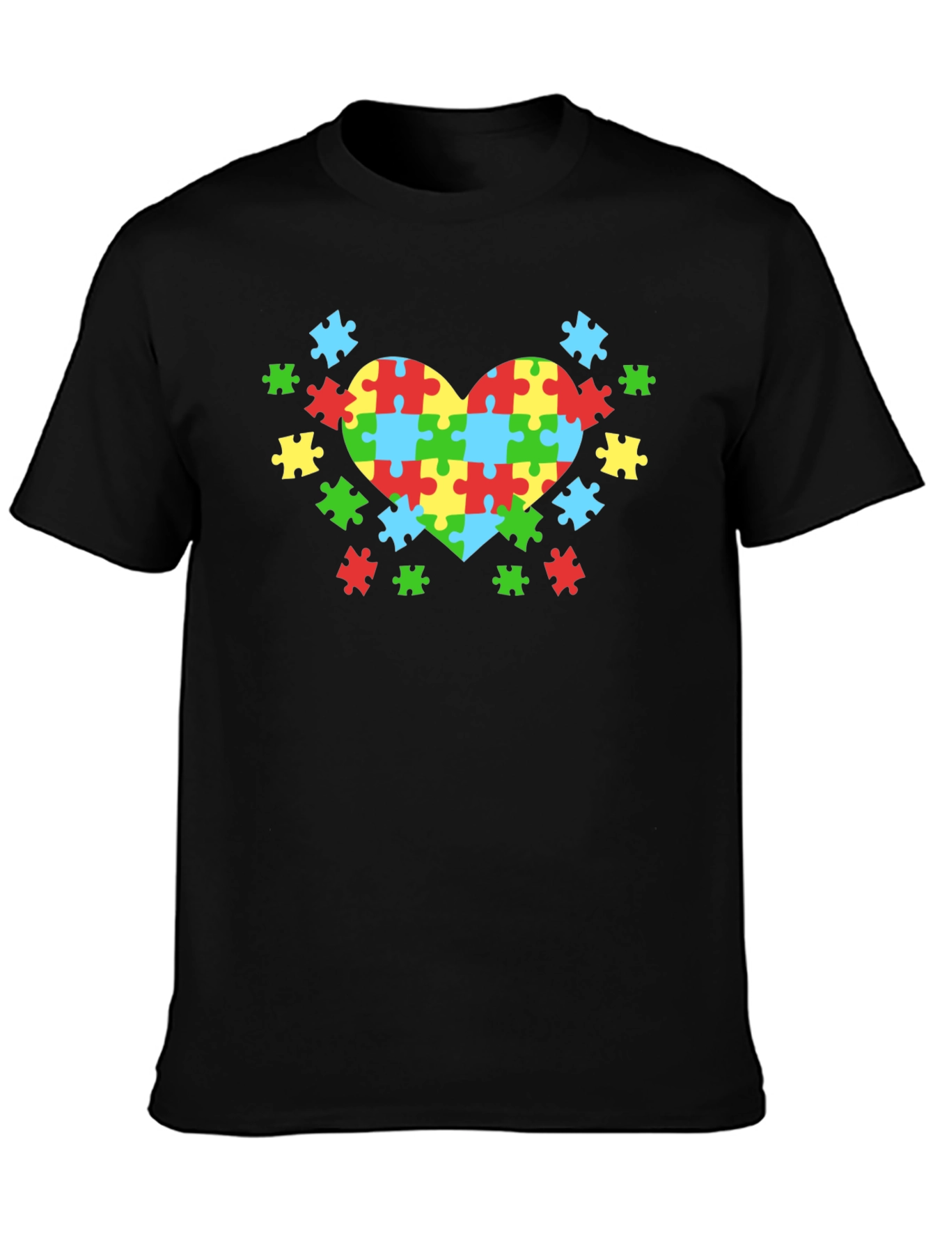 Autism Awareness Puzzle Heart Tee