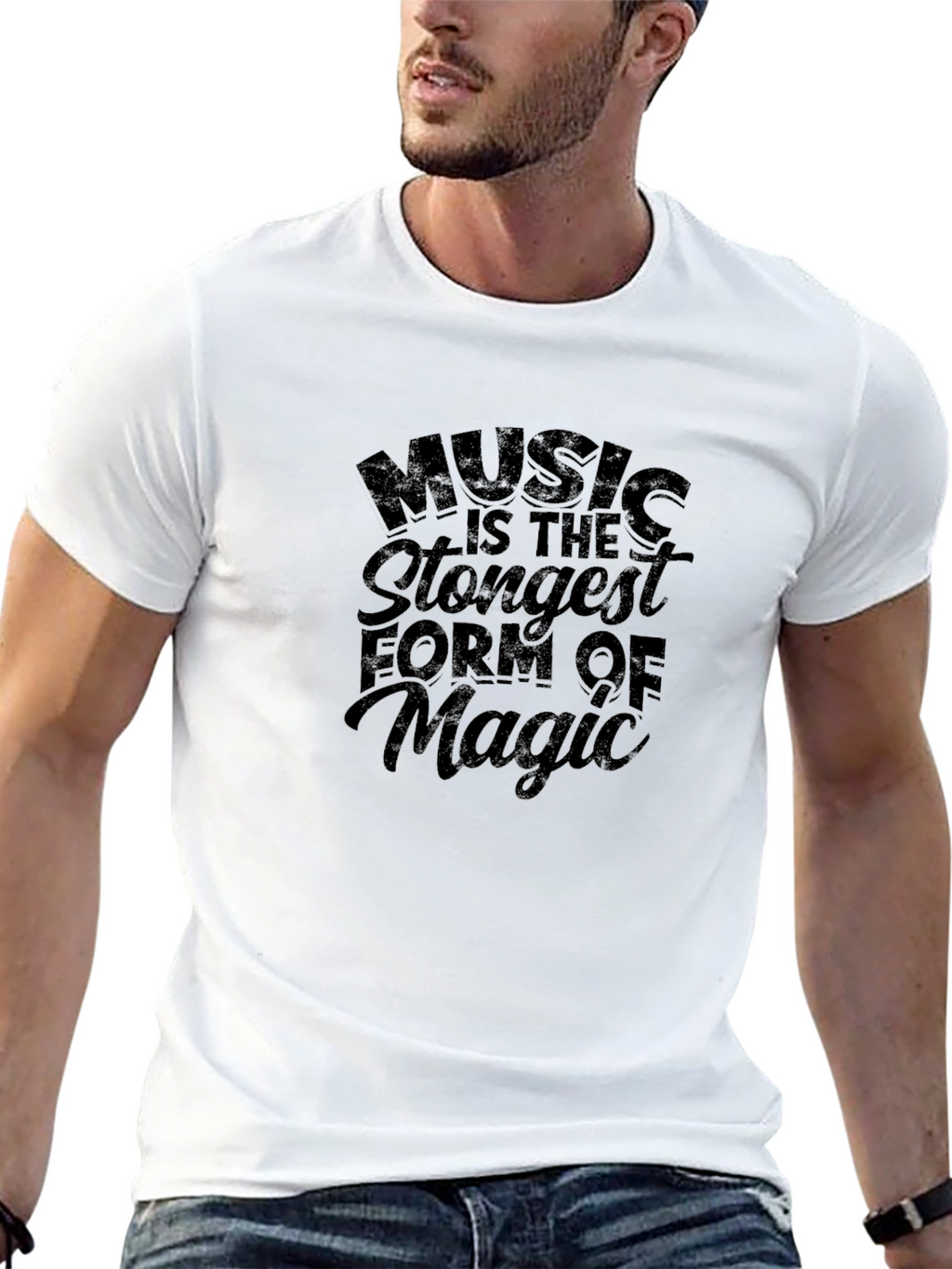 Music is Magic Black T-Shirt