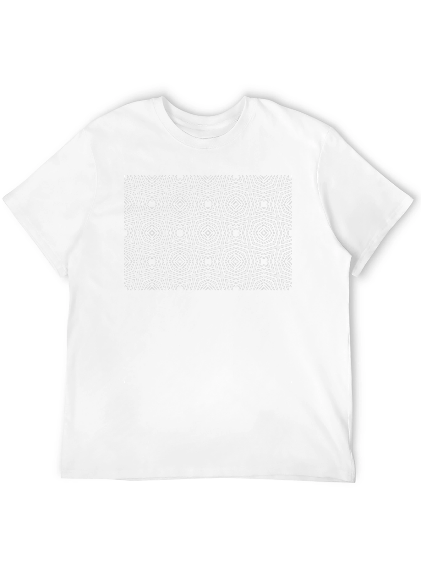 Geometric Pattern Black T-Shirt - Modern Style