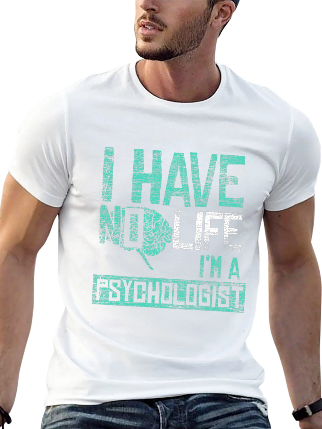 Psychologist Humor T-Shirt - No Life Brain Tee