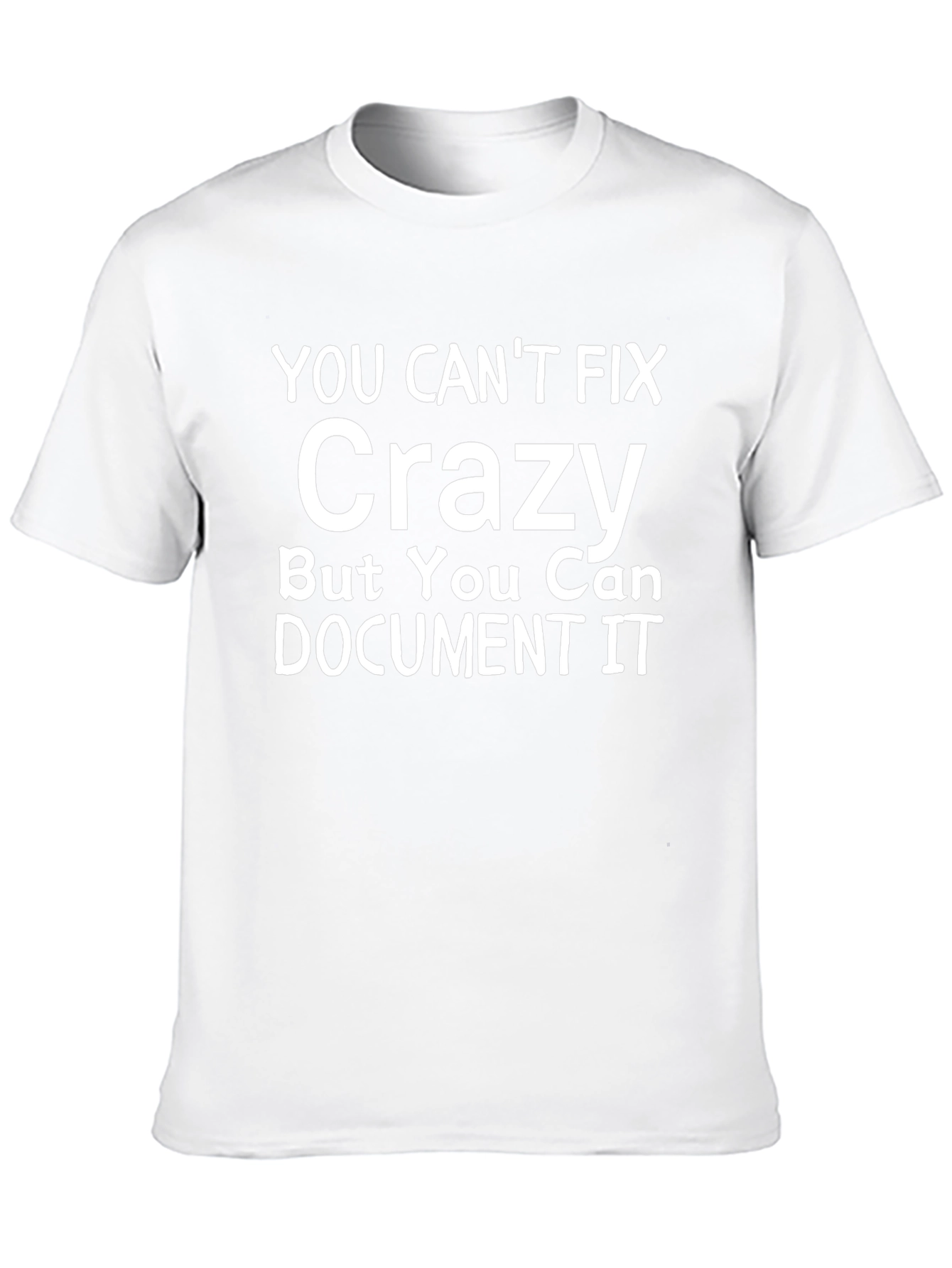 Funny Crazy Documentation Black T-Shirt