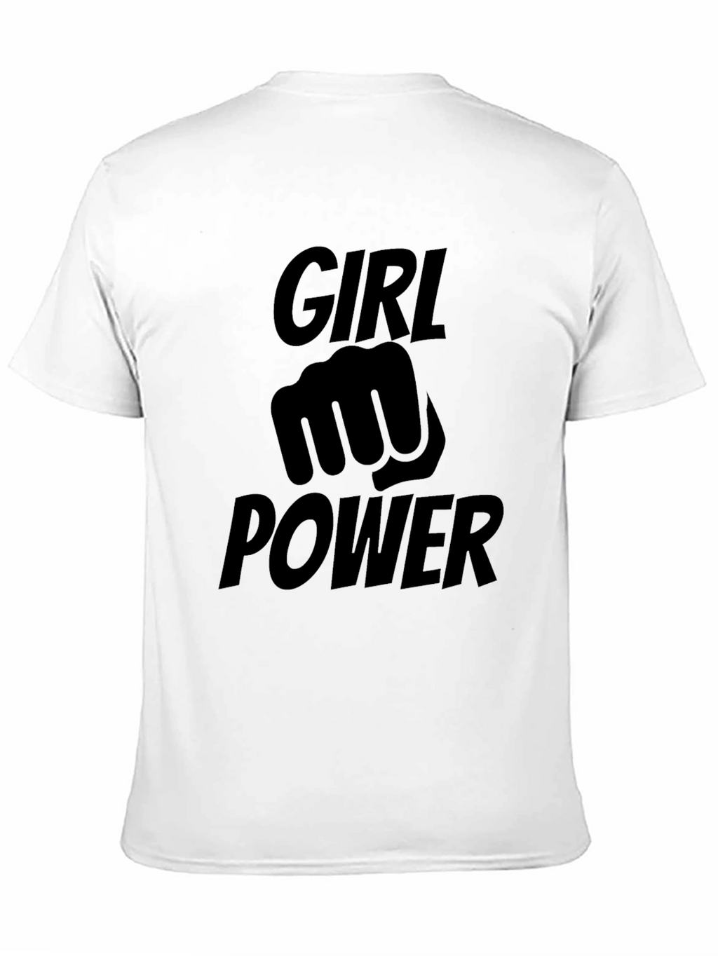 Girl Power Fist Graphic Tee - Black