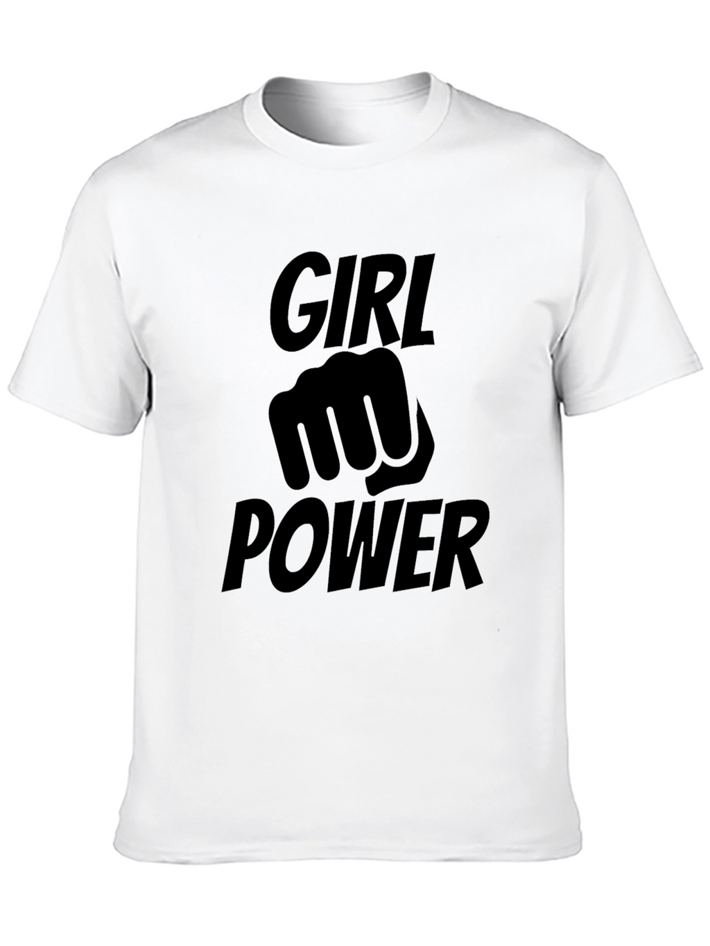 Girl Power Fist Graphic Tee - Black