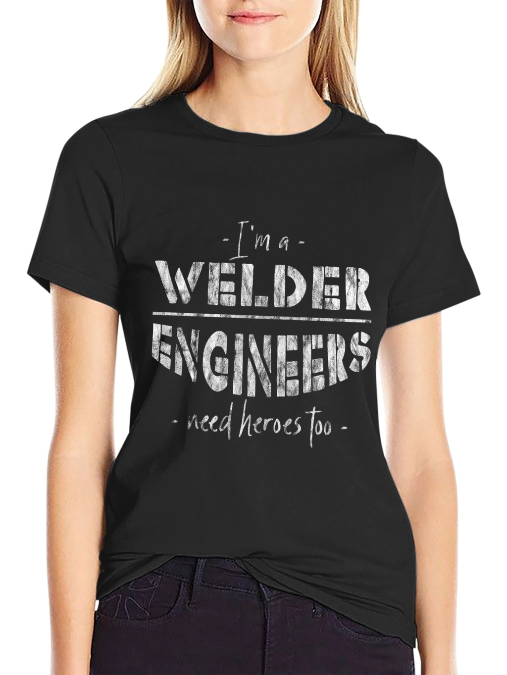 Welder Engineers Hero T-Shirt - Black Graphic Tee