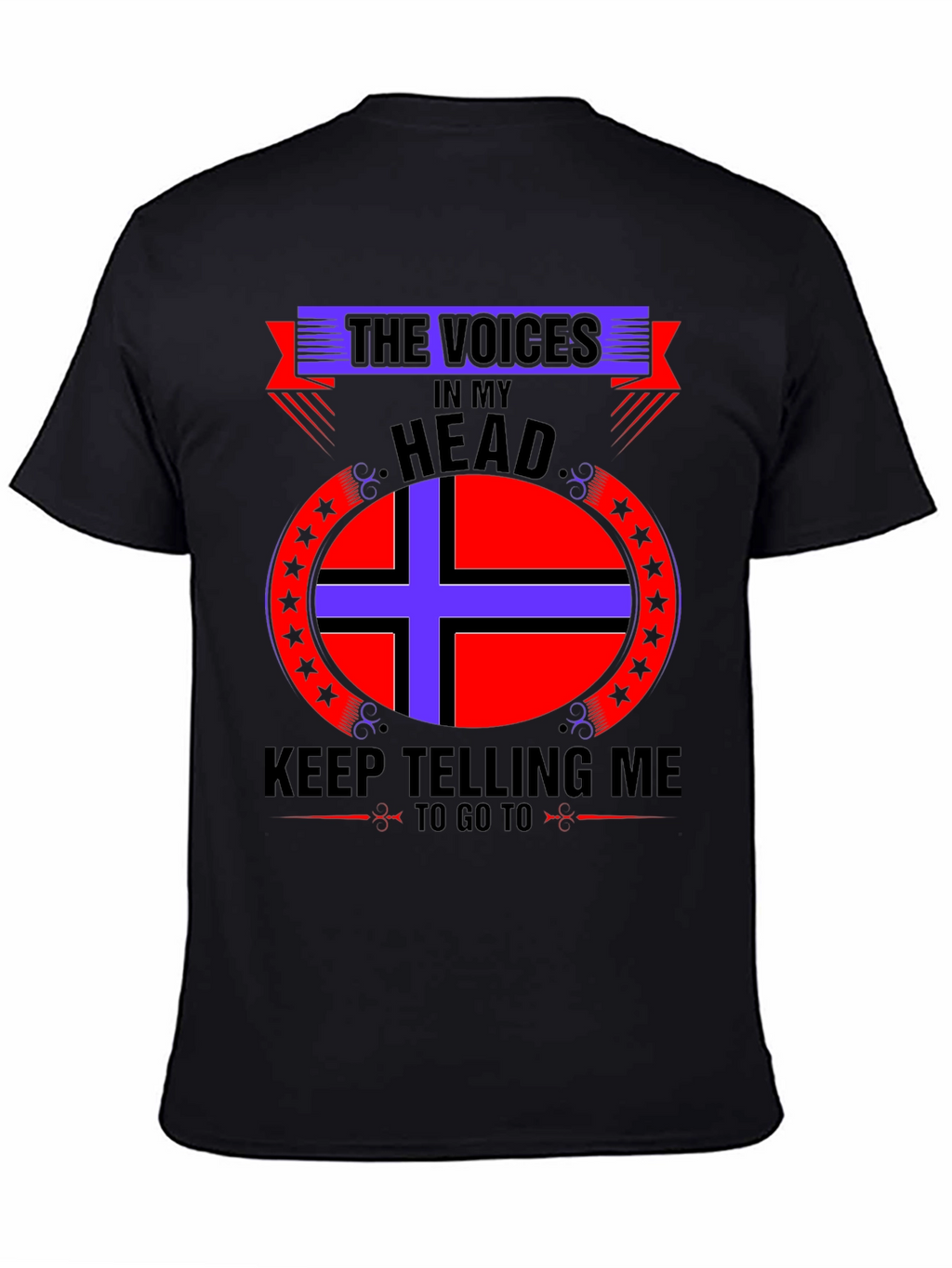 Voices In My Head Graphic Tee - Black
