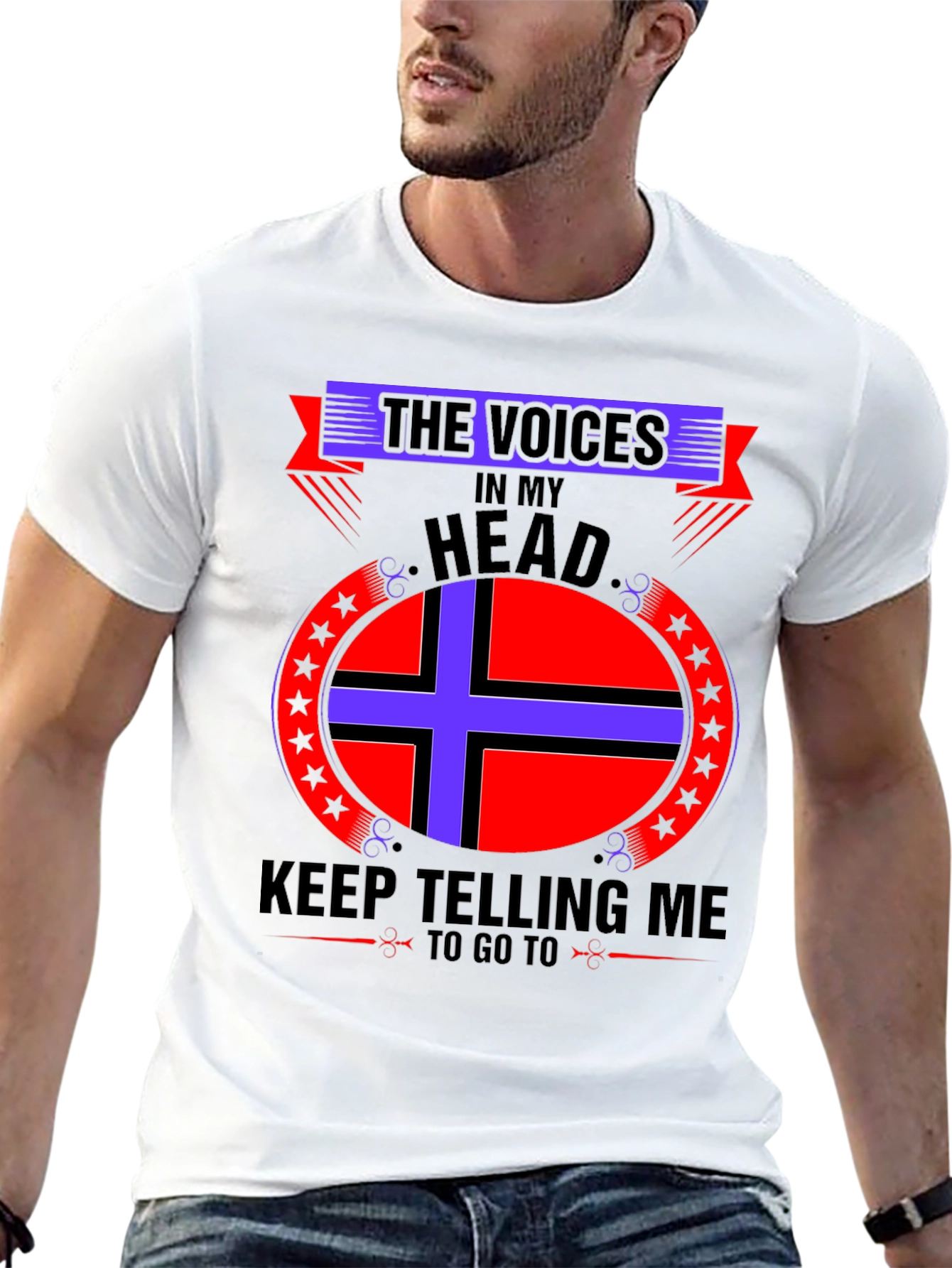 Voices In My Head Graphic Tee - Black