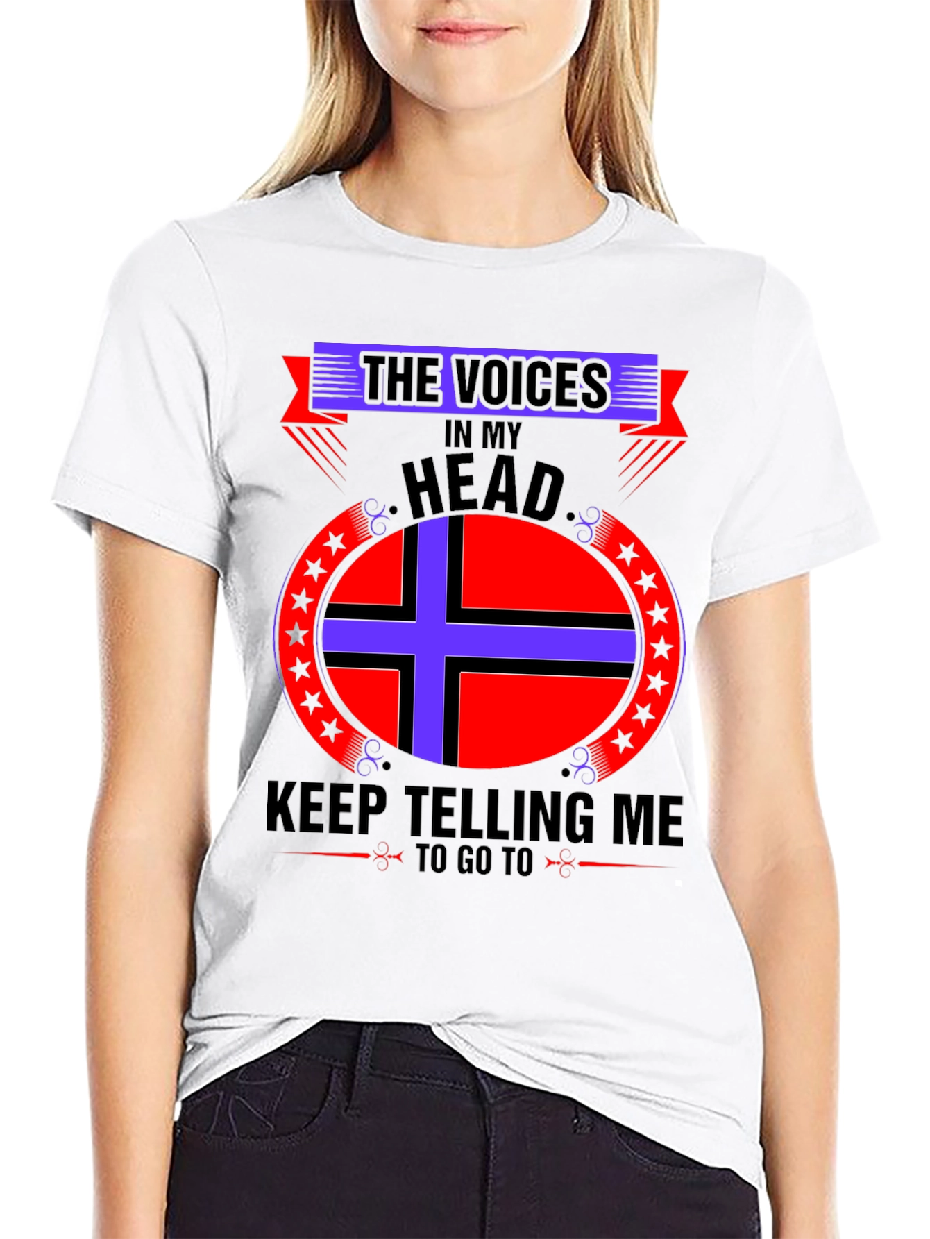 Voices In My Head Graphic Tee - Black