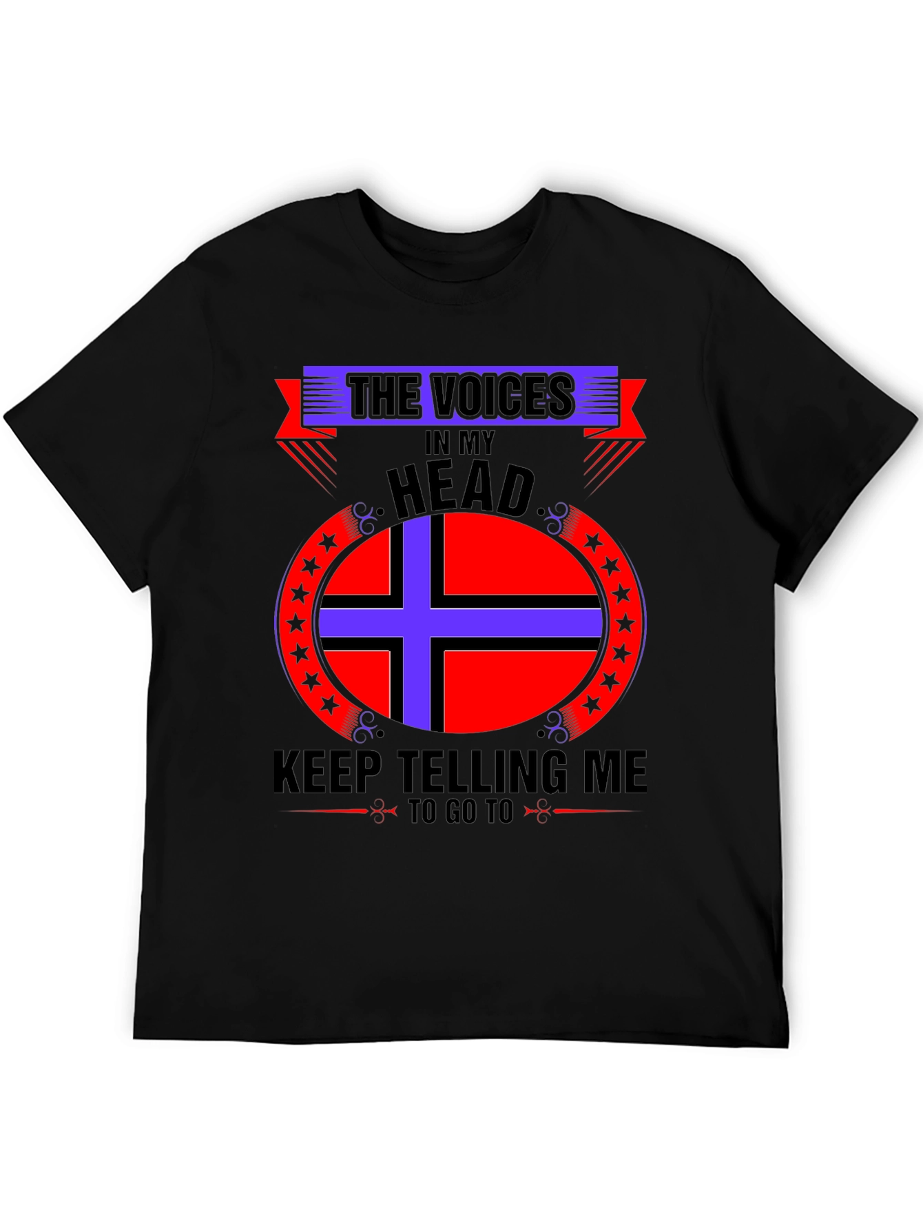 Voices In My Head Graphic Tee - Black