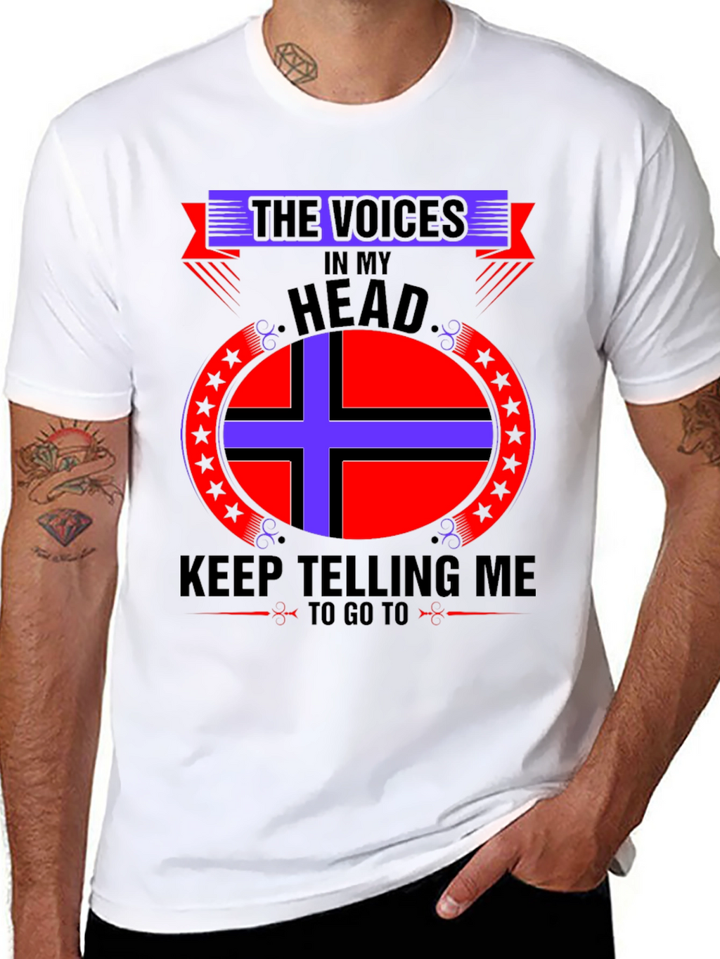 Voices In My Head Graphic Tee - Black