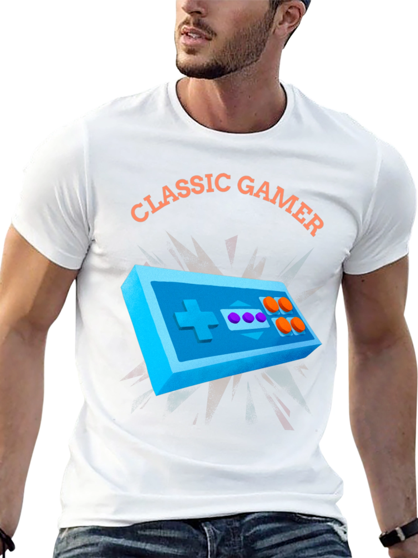 Classic Gamer T-Shirt - Retro Gaming Style