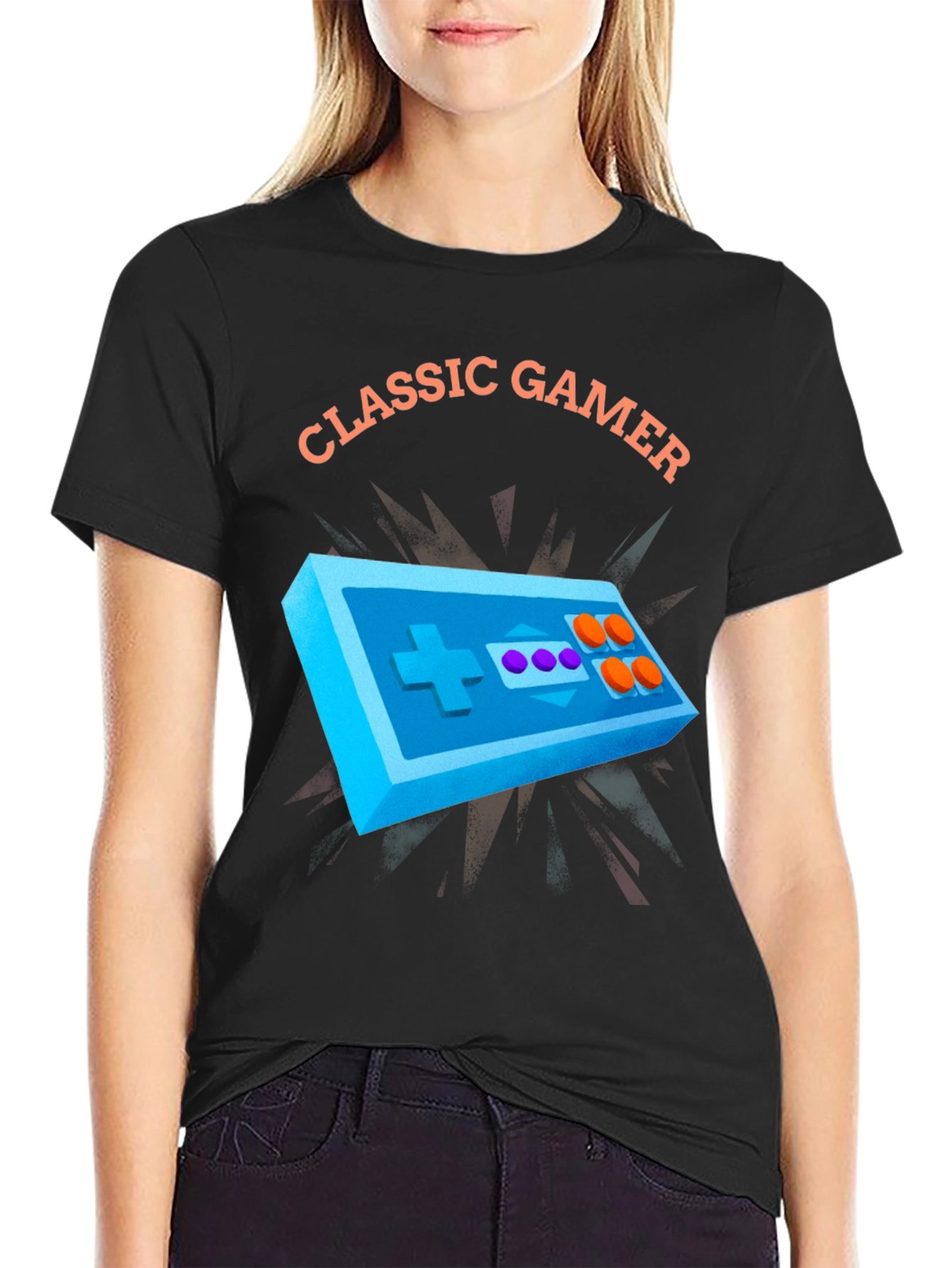 Classic Gamer T-Shirt - Retro Gaming Style